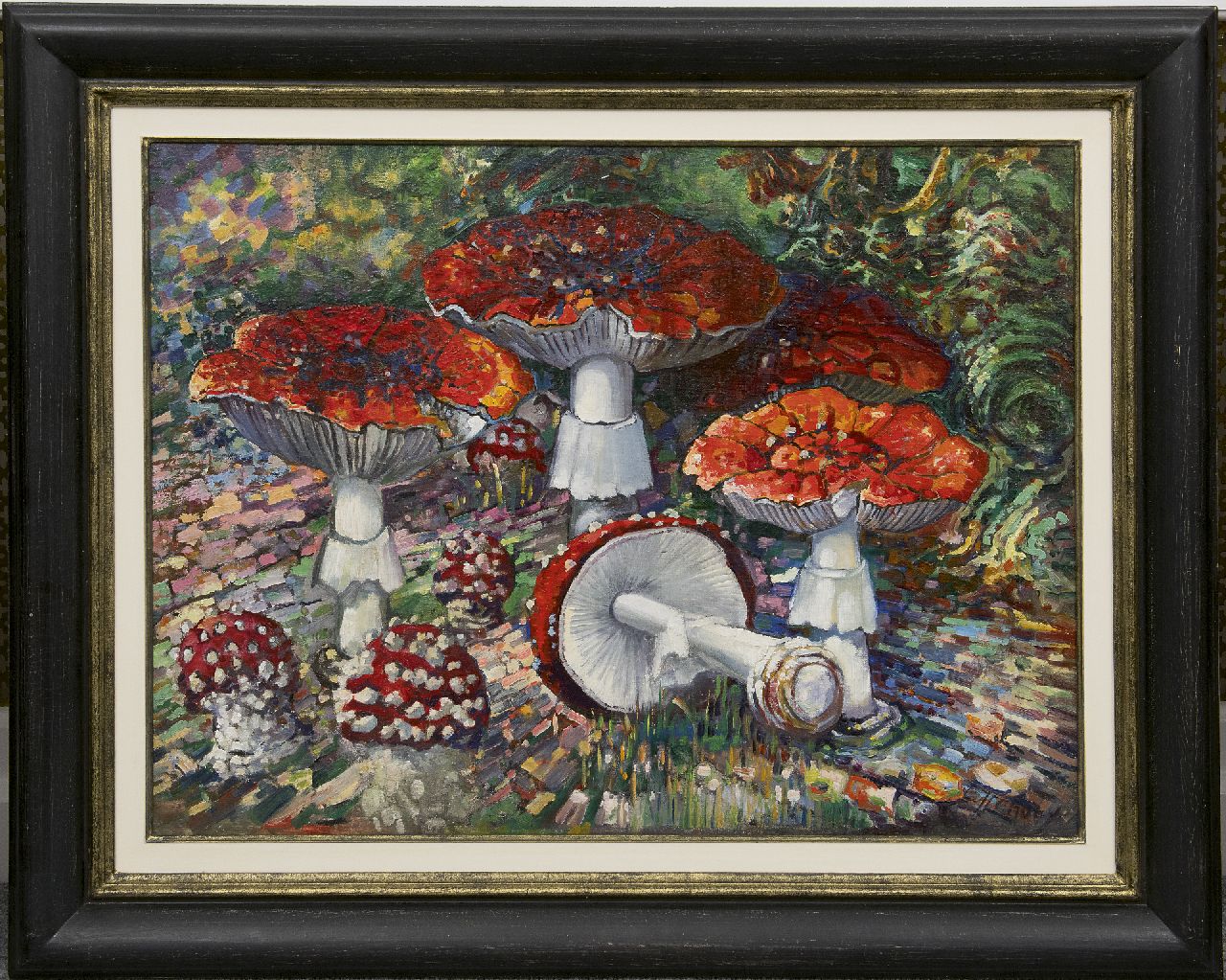 Lanooy C.J.  | Christiaan Johannes 'Chris' Lanooy, Vliegenzwammen, olieverf op doek op board 52,2 x 68,7 cm, gesigneerd rechtsonder