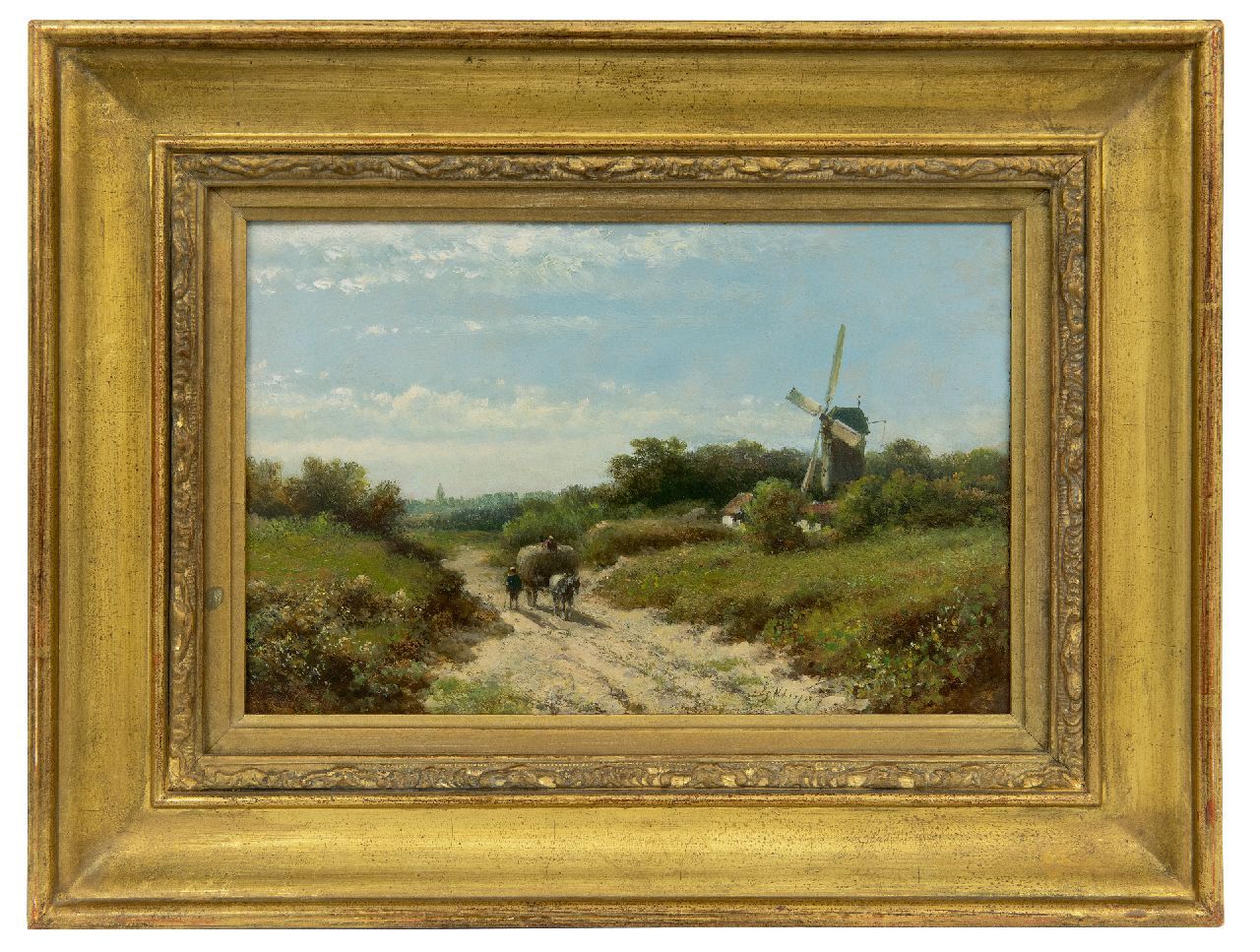 Kleijn L.J. | Lodewijk Johannes Kleijn, Boerenvolk op weg naar huis, olieverf op paneel 21,0 x 30,5 cm, gesigneerd rechtsonder Kleijn L.J. | Lodewijk Johannes Kleijn, Boerenvolk op weg naar huis, olieverf op paneel 21,0 x 30,5 cm, gesigneerd rechtsonder