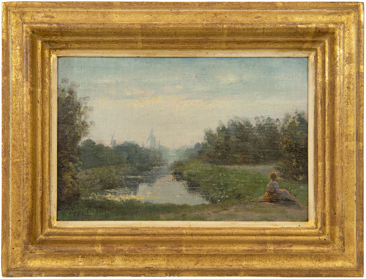 Eerelman O.  | Otto Eerelman, Zomerlicht, olieverf op doek op board 15,9 x 23,4 cm, gesigneerd linksonder