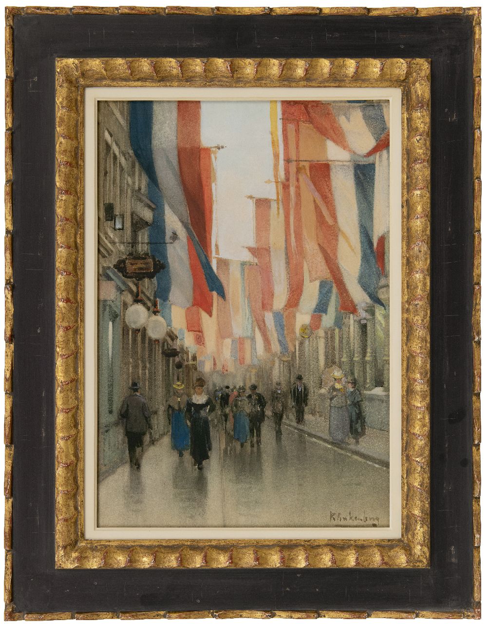 Klinkenberg J.C.K. | Johannes Christiaan Karel Klinkenberg | Aquarellen en tekeningen te koop aangeboden | De Spuistraat in Den Haag op Koninginnedag, aquarel en gouache op papier 42,8 x 29,6 cm, gesigneerd rechtsonder Klinkenberg J.C.K. | Johannes Christiaan Karel Klinkenberg | Aquarellen en tekeningen te koop aangeboden | De Spuistraat in Den Haag op Koninginnedag, aquarel en gouache op papier 42,8 x 29,6 cm, gesigneerd rechtsonder