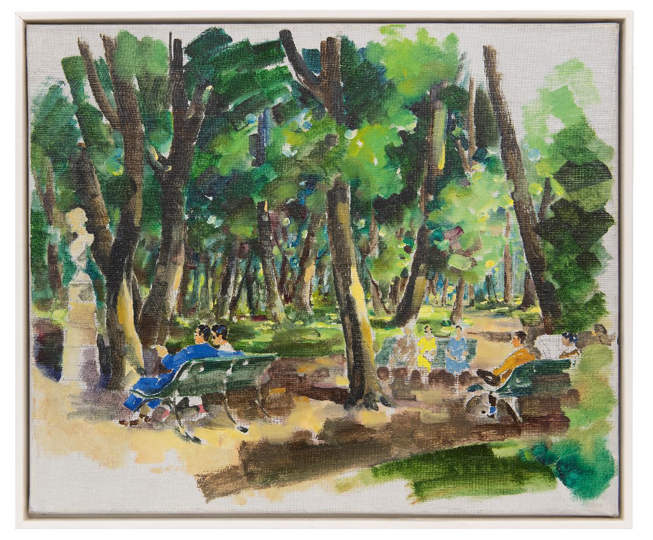 Kruizinga D. | Dirk Kruizinga | Schilderijen te koop aangeboden | Zomerdag in het park, olieverf op doek 50,3 x 60,3 cm Kruizinga D. | Dirk Kruizinga | Schilderijen te koop aangeboden | Zomerdag in het park, olieverf op doek 50,3 x 60,3 cm