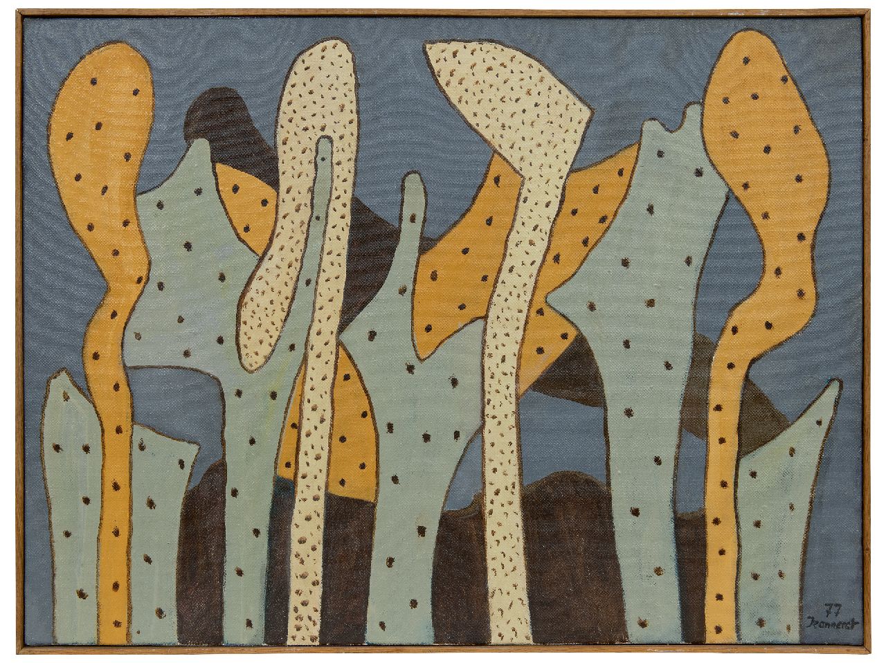Jeanneret B. | Blaise Jeanneret | Schilderijen te koop aangeboden | Sans titre, olieverf op doek 60,2 x 81,1 cm, gesigneerd rechtsonder en verso en gedateerd '77 Jeanneret B. | Blaise Jeanneret | Schilderijen te koop aangeboden | Sans titre, olieverf op doek 60,2 x 81,1 cm, gesigneerd rechtsonder en verso en gedateerd '77