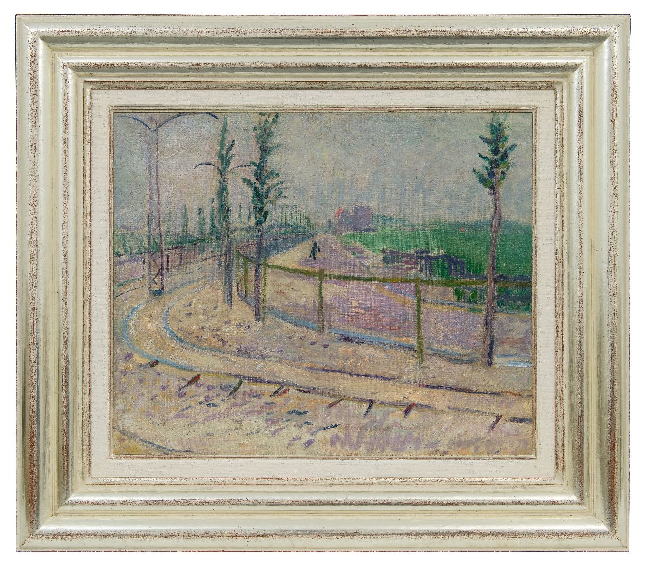 Sluijters J.C.B. | Johannes Carolus Bernardus 'Jan' Sluijters | Schilderijen te koop aangeboden | Landschap bij Amsterdam, olieverf op doek 42,9 x 52,2 cm, gesigneerd linksboven met monogram en gedateerd '09 (vaag) Sluijters J.C.B. | Johannes Carolus Bernardus 'Jan' Sluijters | Schilderijen te koop aangeboden | Landschap bij Amsterdam, olieverf op doek 42,9 x 52,2 cm, gesigneerd linksboven met monogram en gedateerd '09 (vaag)