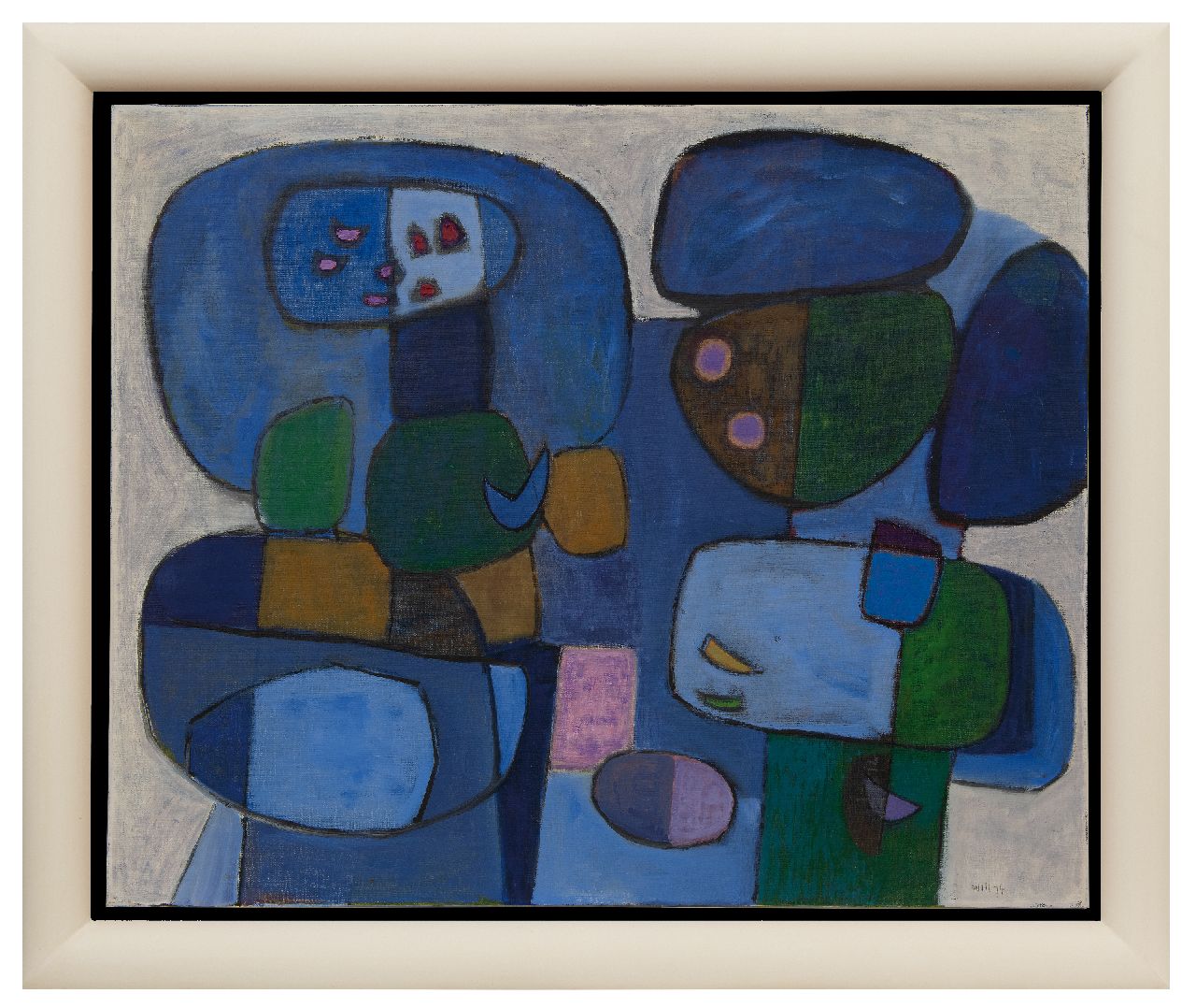 Leewens W.J. | Willibrordus Joseph 'Will' Leewens, Lazuur, olieverf op doek 80,7 x 100,0 cm, gesigneerd rechtsonder en gedateerd '74 Leewens W.J. | Willibrordus Joseph 'Will' Leewens, Lazuur, olieverf op doek 80,7 x 100,0 cm, gesigneerd rechtsonder en gedateerd '74