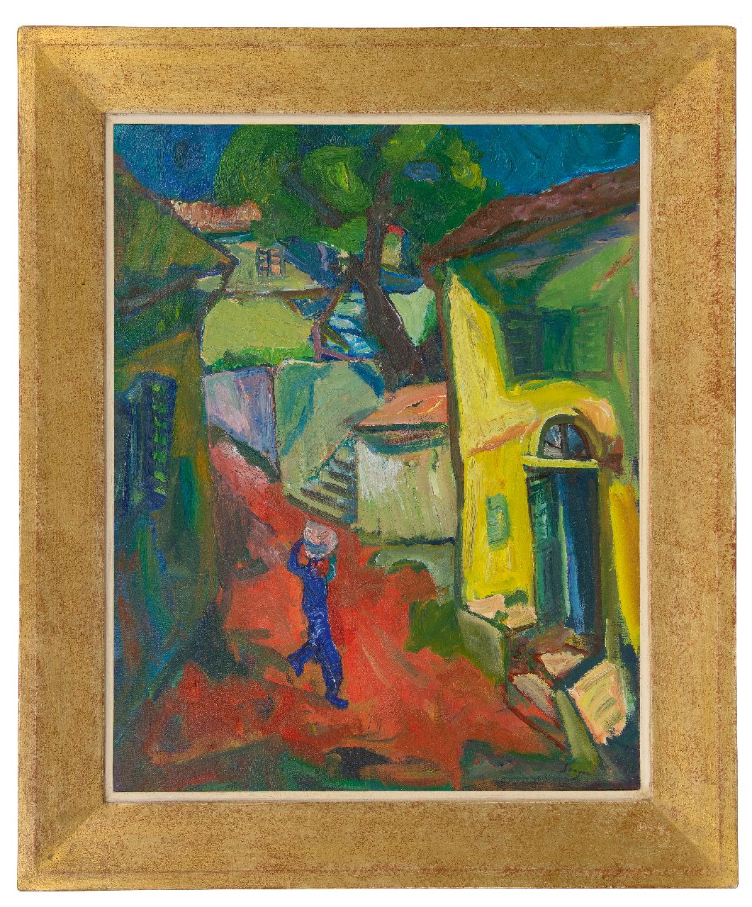Serger F.B. | Frederick Bedrich Serger, Mediterraans dorpje, olieverf op doek 71,4 x 56,0 cm, gesigneerd rechtsonder Serger F.B. | Frederick Bedrich Serger, Mediterraans dorpje, olieverf op doek 71,4 x 56,0 cm, gesigneerd rechtsonder