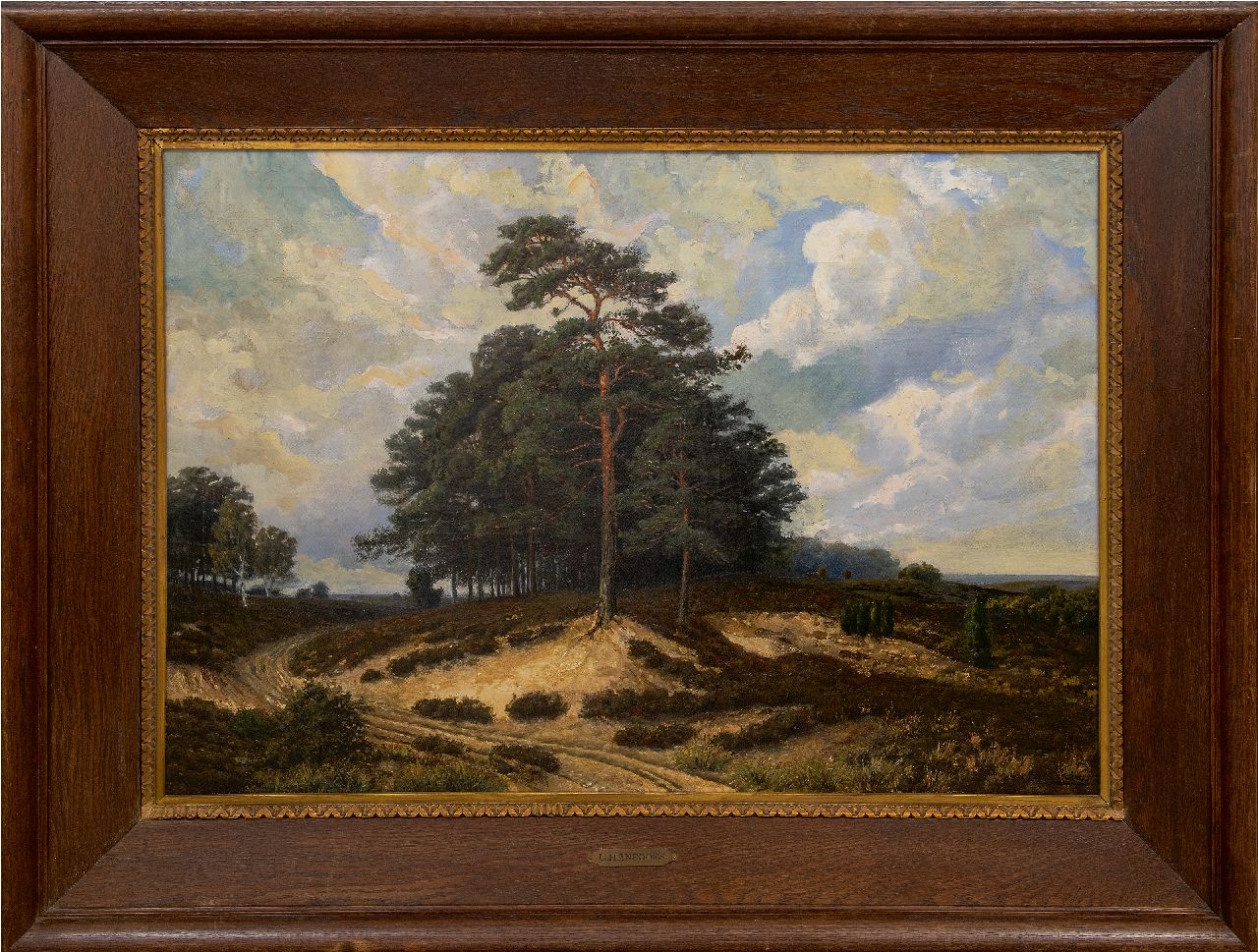 Hanedoes G.  | Gabriël Hanedoes, Heidelandschap, olieverf op doek 67,5 x 95,7 cm, gesigneerd rechtsonder