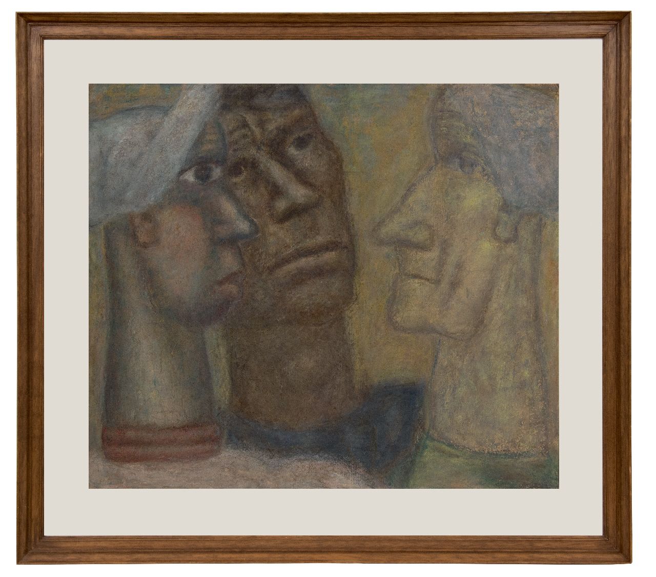 Gestel L. | Leendert 'Leo' Gestel | Aquarellen en tekeningen te koop aangeboden | Drie vissers, pastel op papier 66,0 x 77,0 cm, te dateren ca. 1932-1934 Gestel L. | Leendert 'Leo' Gestel | Aquarellen en tekeningen te koop aangeboden | Drie vissers, pastel op papier 66,0 x 77,0 cm, te dateren ca. 1932-1934