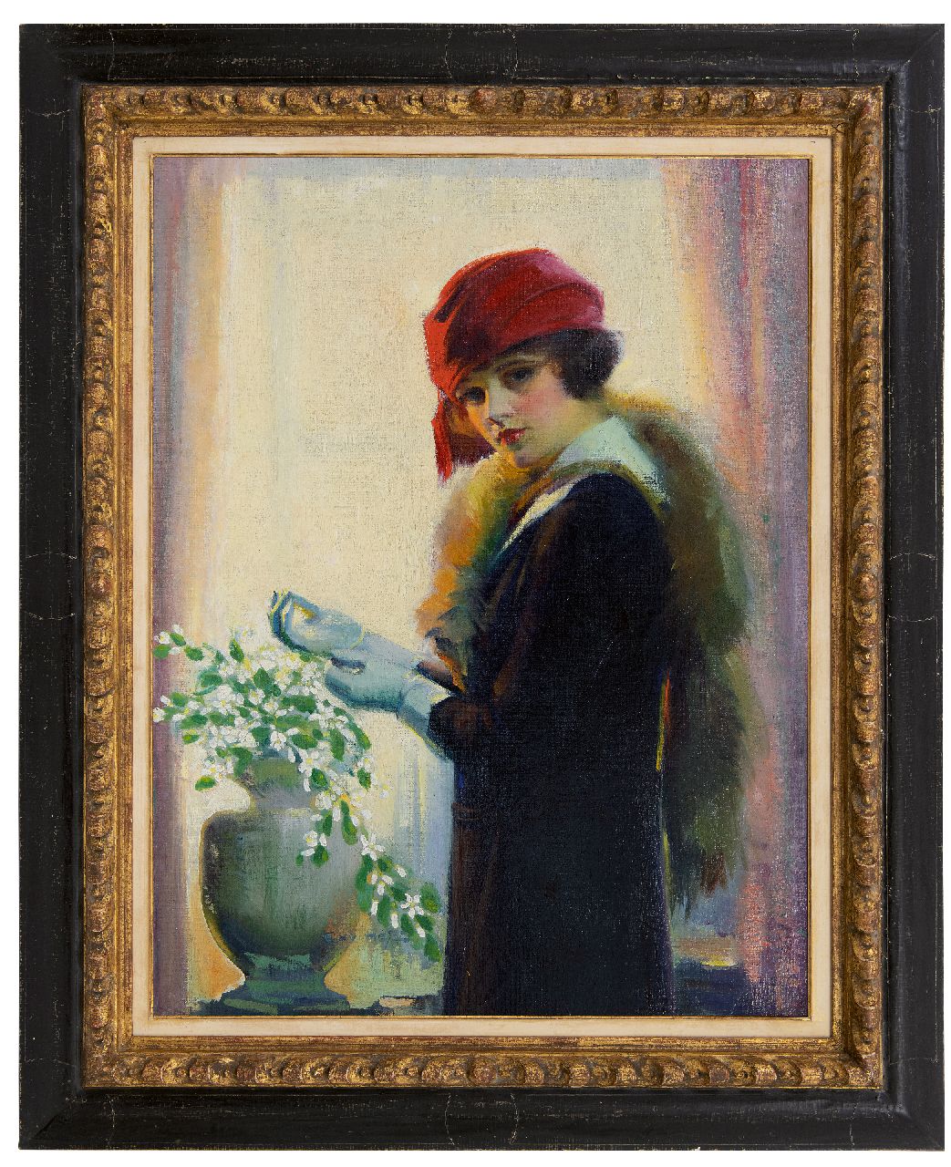 Hoff G. | Guy Hoff, Going out, olieverf op doek 76,6 x 58,6 cm, gesigneerd linksonder Hoff G. | Guy Hoff, Going out, olieverf op doek 76,6 x 58,6 cm, gesigneerd linksonder