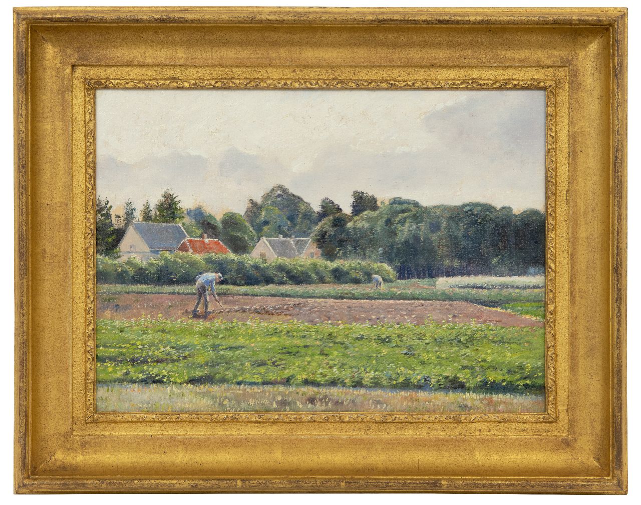 Stricker C.L. | Charles Ludwig Stricker | Schilderijen te koop aangeboden | Landschap te Ede, augustus 1918, olieverf op doek op board 25,1 x 34,5 cm, gedateerd augustus 1918 Stricker C.L. | Charles Ludwig Stricker | Schilderijen te koop aangeboden | Landschap te Ede, augustus 1918, olieverf op doek op board 25,1 x 34,5 cm, gedateerd augustus 1918