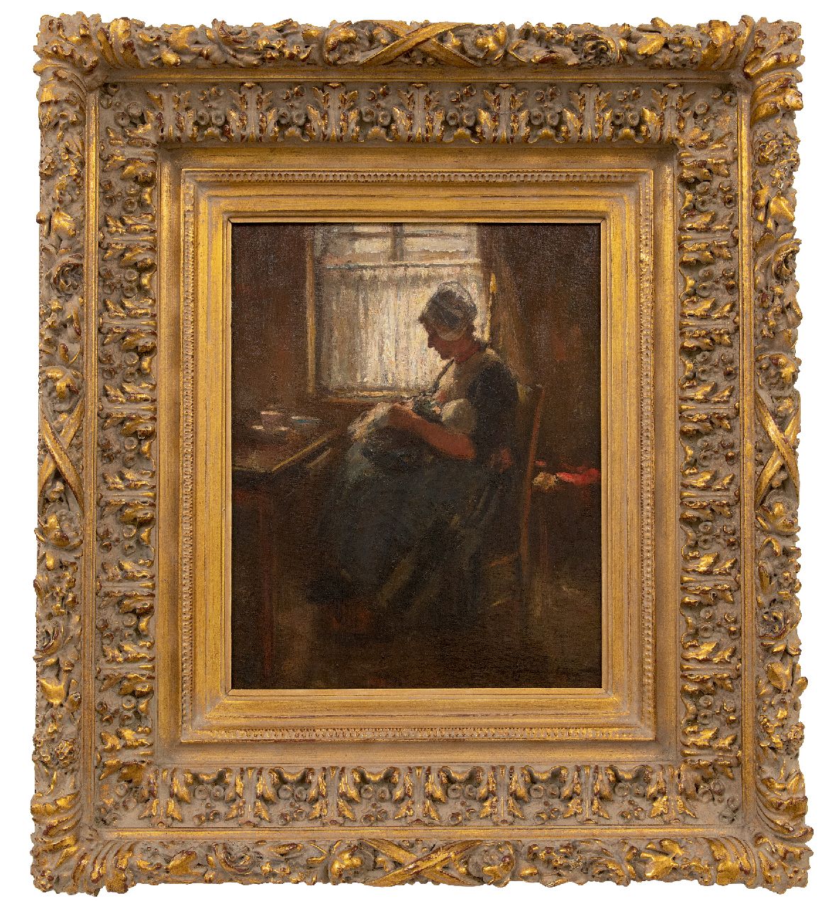 Hutchison R.G. | Robert Gemmell Hutchison | Schilderijen te koop aangeboden | Volendamse moeder en kind, olieverf op doek 40,7 x 30,5 cm, gesigneerd rechtsonder Hutchison R.G. | Robert Gemmell Hutchison | Schilderijen te koop aangeboden | Volendamse moeder en kind, olieverf op doek 40,7 x 30,5 cm, gesigneerd rechtsonder