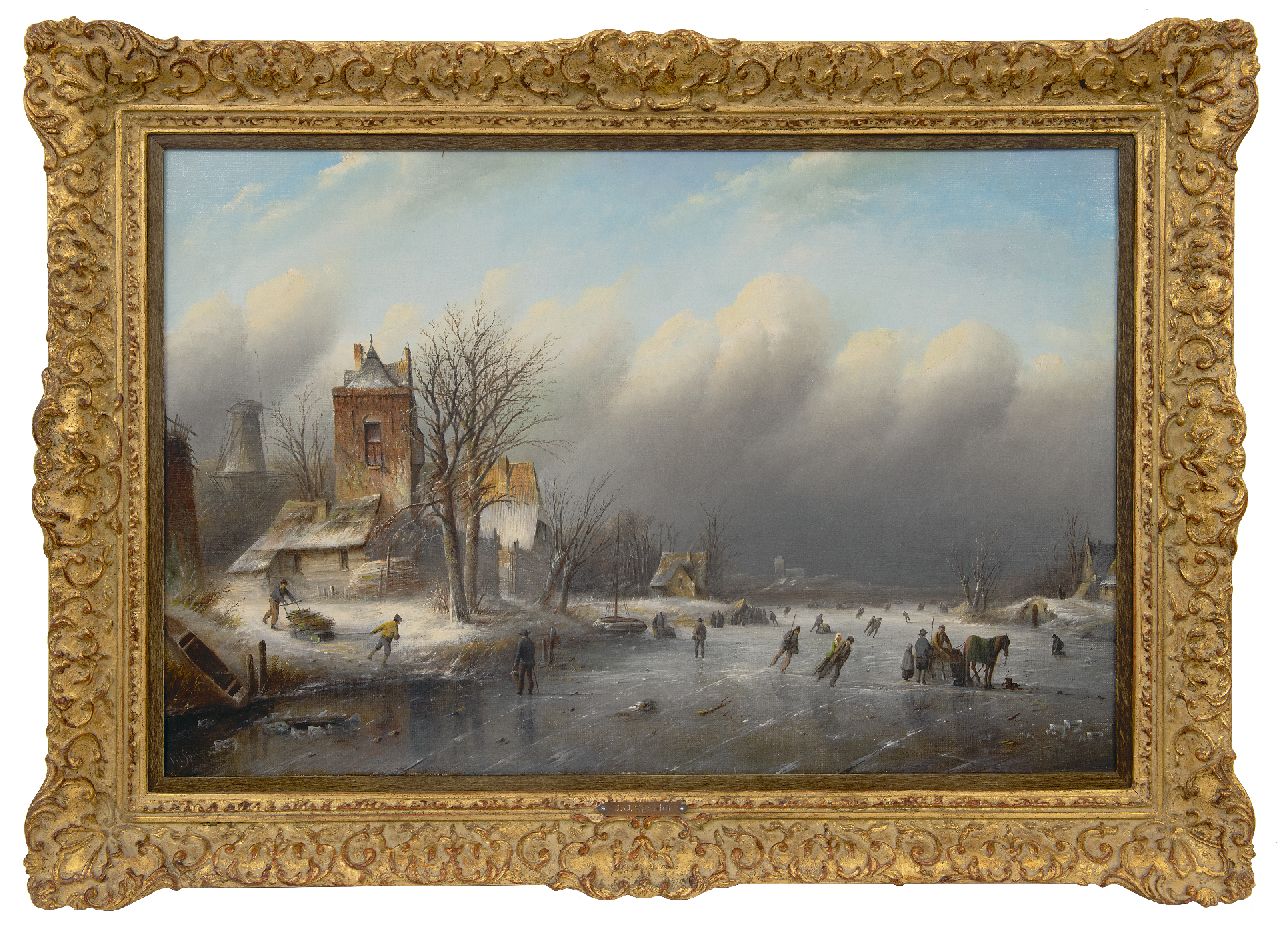 Spohler J.J.C. | Jacob Jan Coenraad Spohler, IJspret, olieverf op doek 44,0 x 67,1 cm, gesigneerd linksonder Spohler J.J.C. | Jacob Jan Coenraad Spohler, IJspret, olieverf op doek 44,0 x 67,1 cm, gesigneerd linksonder
