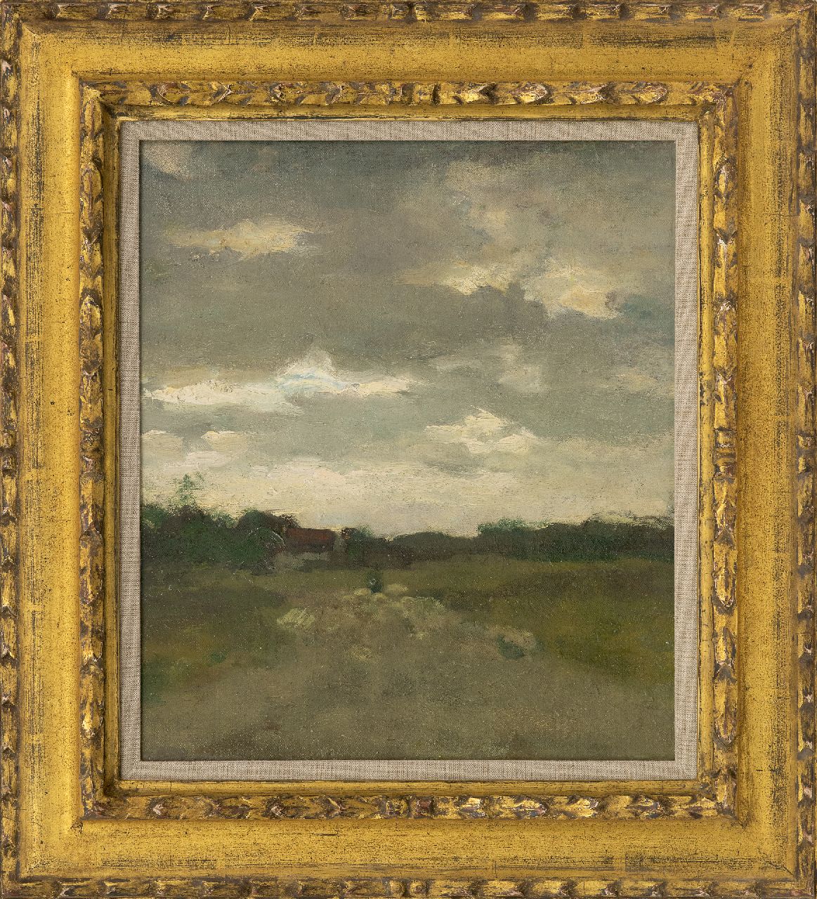 Weissenbruch H.J. | Hendrik Johannes 'J.H.' Weissenbruch, Schapen in de duinen bij Waalsdorp, olieverf op doek op paneel 35,5 x 31,0 cm, te dateren ca. 1895 Weissenbruch H.J. | Hendrik Johannes 'J.H.' Weissenbruch, Schapen in de duinen bij Waalsdorp, olieverf op doek op paneel 35,5 x 31,0 cm, te dateren ca. 1895
