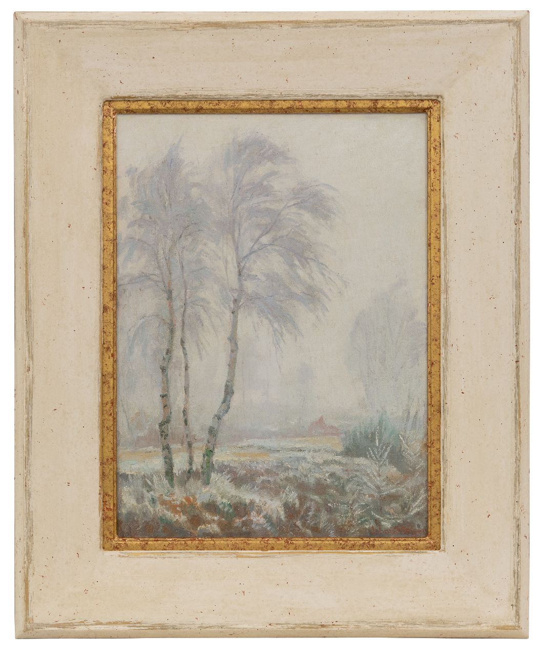 Meijer J.  | Johannes 'Johan' Meijer, Rijp en mist, olieverf op doek 38,5 x 28,8 cm, gesigneerd rechtsonder