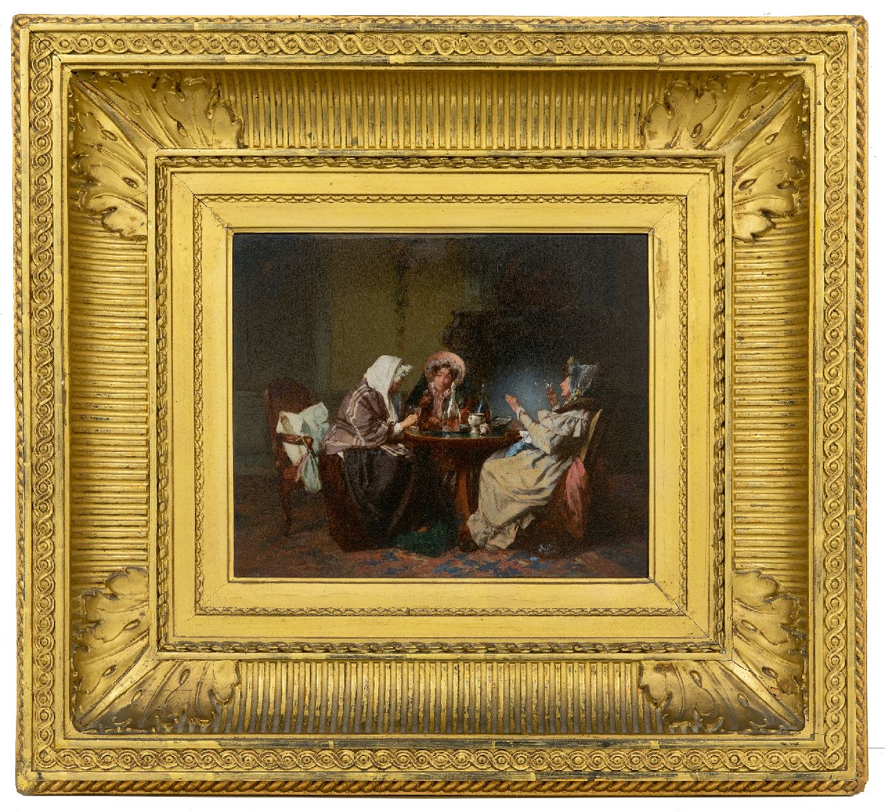 Bakker Korff A.H. | Alexander Hugo Bakker Korff, De herstellende, olieverf op paneel 19,8 x 24,0 cm, gesigneerd linksonder Bakker Korff A.H. | Alexander Hugo Bakker Korff, De herstellende, olieverf op paneel 19,8 x 24,0 cm, gesigneerd linksonder