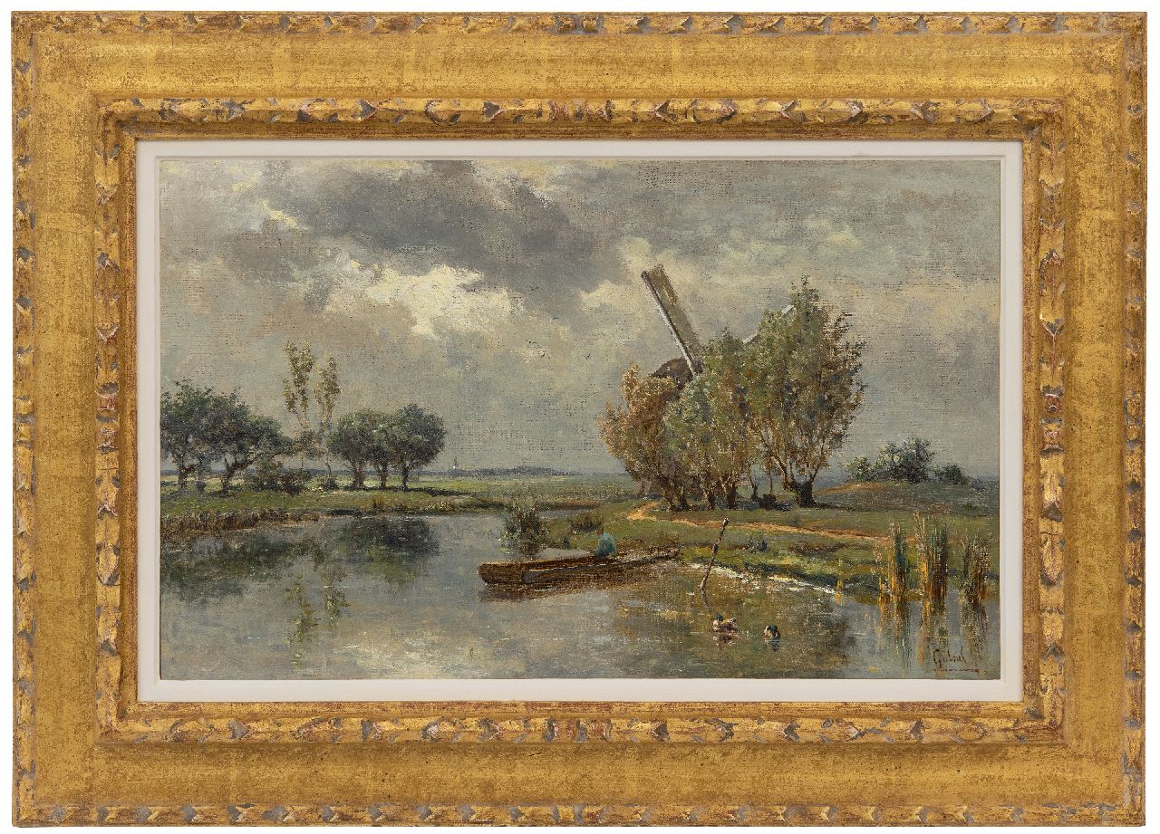 Gabriel P.J.C.  | Paul Joseph Constantin 'Constan(t)' Gabriel, Voor het onweer, bij Abcoude, olieverf op doek 28,6 x 46,2 cm, gesigneerd rechtsonder