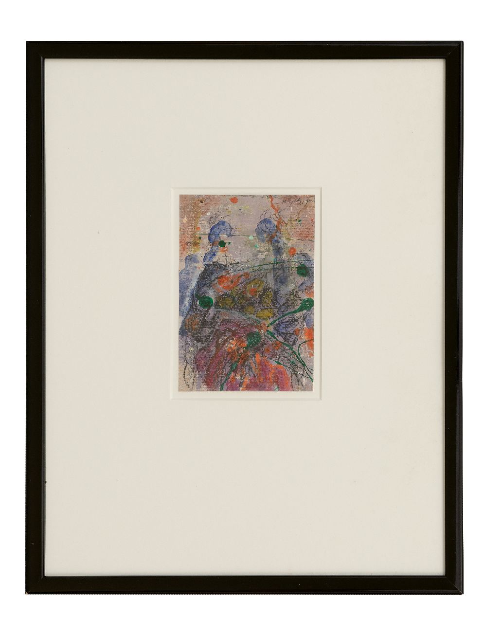 Snijders A.C. | Adrianus Cornelis 'Ad' Snijders, Zonder titel, gemengde techniek op papier 10,4 x 14,8 cm, gesigneerd rechtsboven en gedateerd '90 Snijders A.C. | Adrianus Cornelis 'Ad' Snijders, Zonder titel, gemengde techniek op papier 10,4 x 14,8 cm, gesigneerd rechtsboven en gedateerd '90