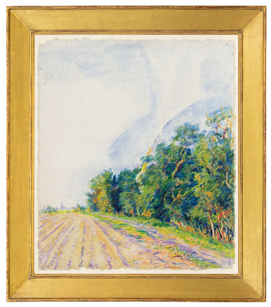 Dijkstra J. | Johannes 'Johan' Dijkstra | Aquarellen en tekeningen te koop aangeboden | Akkerveld, Groningen, aquarel op papier 73,0 x 63,0 cm Dijkstra J. | Johannes 'Johan' Dijkstra | Aquarellen en tekeningen te koop aangeboden | Akkerveld, Groningen, aquarel op papier 73,0 x 63,0 cm