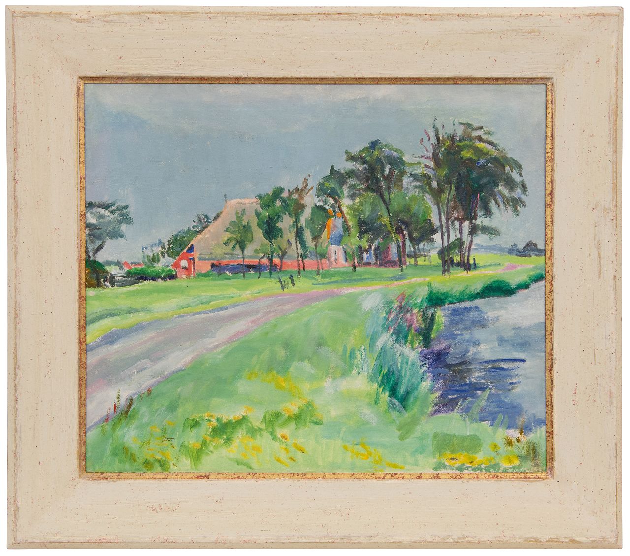 Kleima E.A. | 'Ekke' Abel Kleima, Landschap Groningen, olieverf op doek 50,8 x 59,5 cm Kleima E.A. | 'Ekke' Abel Kleima, Landschap Groningen, olieverf op doek 50,8 x 59,5 cm