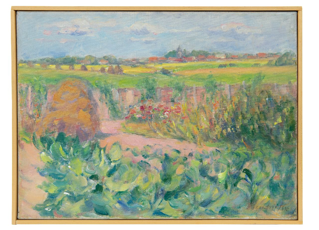 Hendrickx J.  | Josephina Hendrickx, De moestuin, Zeeland, olieverf op doek 27,8 x 37,6 cm, gesigneerd rechtsonder