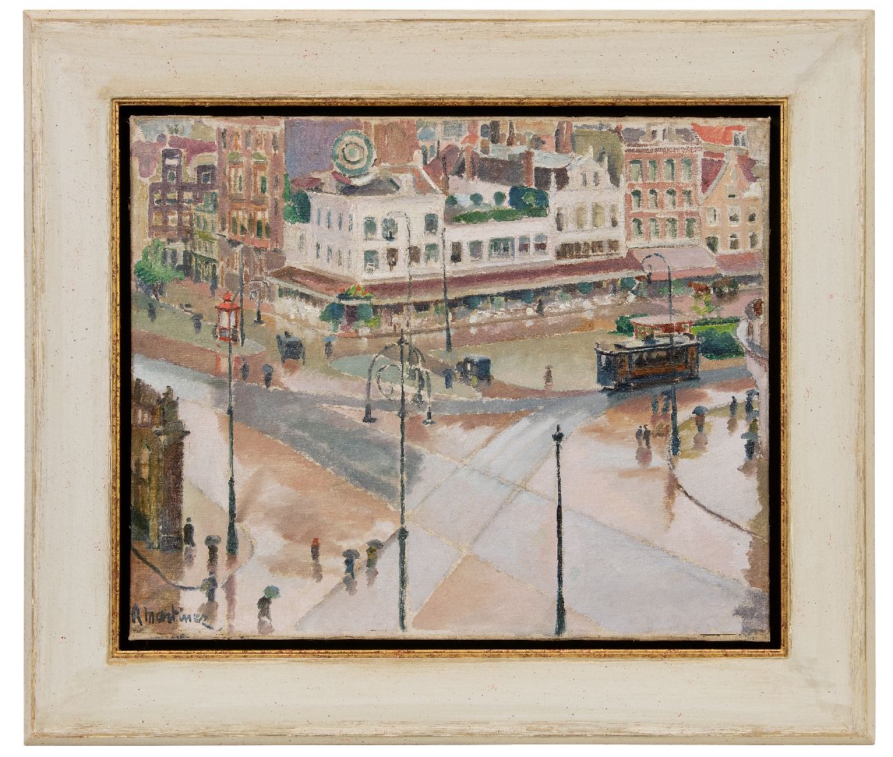 Martinez R.  | Raoul Martinez | Schilderijen te koop aangeboden | Het Kleine-Gartmanplantsoen, Amsterdam, olieverf op doek 53,2 x 65,3 cm, gesigneerd linksonder