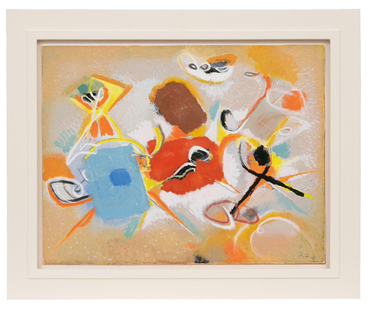 Ouborg P. | Pieter 'Piet' Ouborg | Aquarellen en tekeningen te koop aangeboden | In heftige beweging, gouache op papier op board 50,5 x 65,1 cm, gesigneerd rechtsonder met initialen en gedateerd '48 Ouborg P. | Pieter 'Piet' Ouborg | Aquarellen en tekeningen te koop aangeboden | In heftige beweging, gouache op papier op board 50,5 x 65,1 cm, gesigneerd rechtsonder met initialen en gedateerd '48