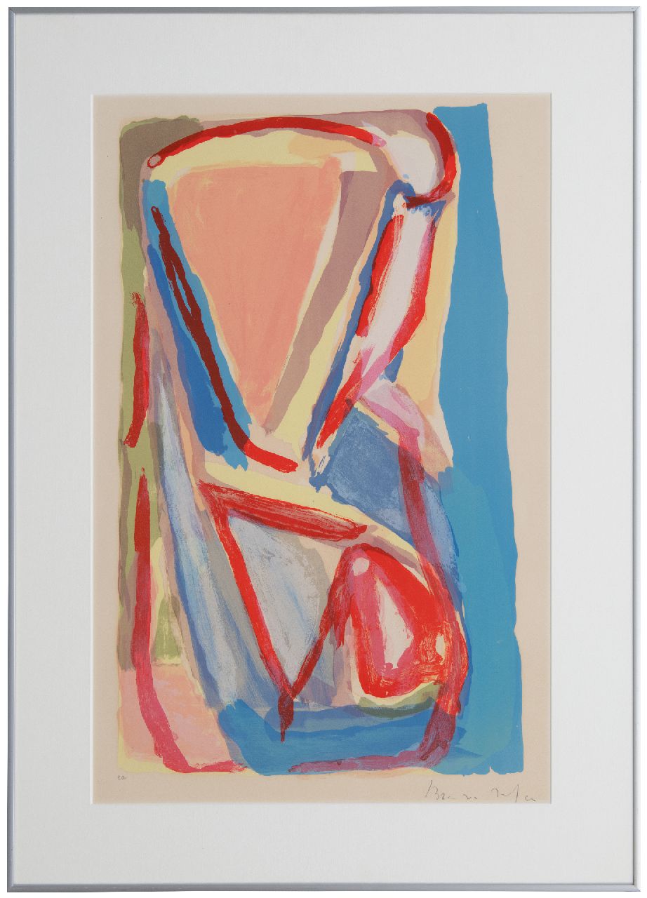 Velde A.G. van | Abraham Gerardus 'Bram' van Velde | Grafiek te koop aangeboden | Zonder titel, litho 68,5 x 44,0 cm, gesigneerd rechtsonder (in potlood) en te dateren 1972, zonder lijst Velde A.G. van | Abraham Gerardus 'Bram' van Velde | Grafiek te koop aangeboden | Zonder titel, litho 68,5 x 44,0 cm, gesigneerd rechtsonder (in potlood) en te dateren 1972, zonder lijst