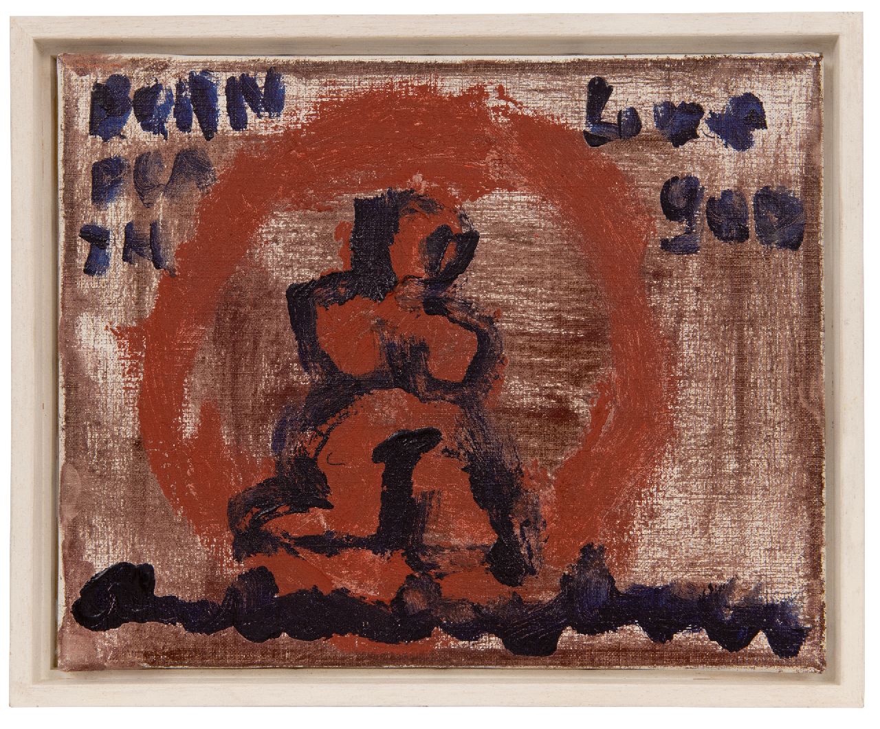 Heyboer A. | Anton Heyboer | Schilderijen te koop aangeboden | Born death, love god, olieverf op doek 24,0 x 29,9 cm, gesigneerd middenonder Heyboer A. | Anton Heyboer | Schilderijen te koop aangeboden | Born death, love god, olieverf op doek 24,0 x 29,9 cm, gesigneerd middenonder