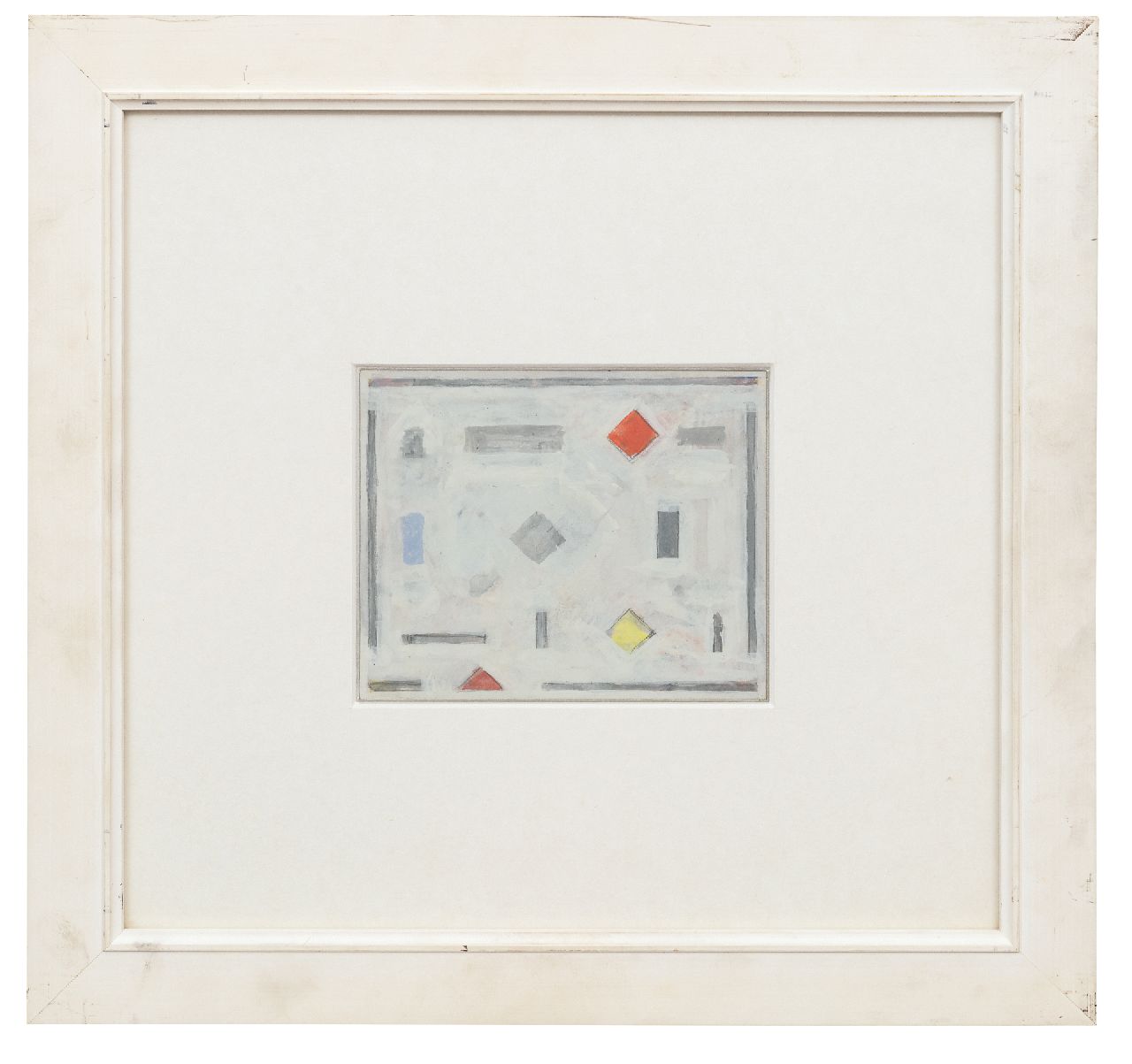 Leck B.A. van der | 'Bart' Anthony van der Leck | Aquarellen en tekeningen te koop aangeboden | Compositie (ontwerp voor een tapijt), gouache op papier 13,5 x 16,5 cm, te dateren vroege jaren 30 Leck B.A. van der | 'Bart' Anthony van der Leck | Aquarellen en tekeningen te koop aangeboden | Compositie (ontwerp voor een tapijt), gouache op papier 13,5 x 16,5 cm, te dateren vroege jaren 30