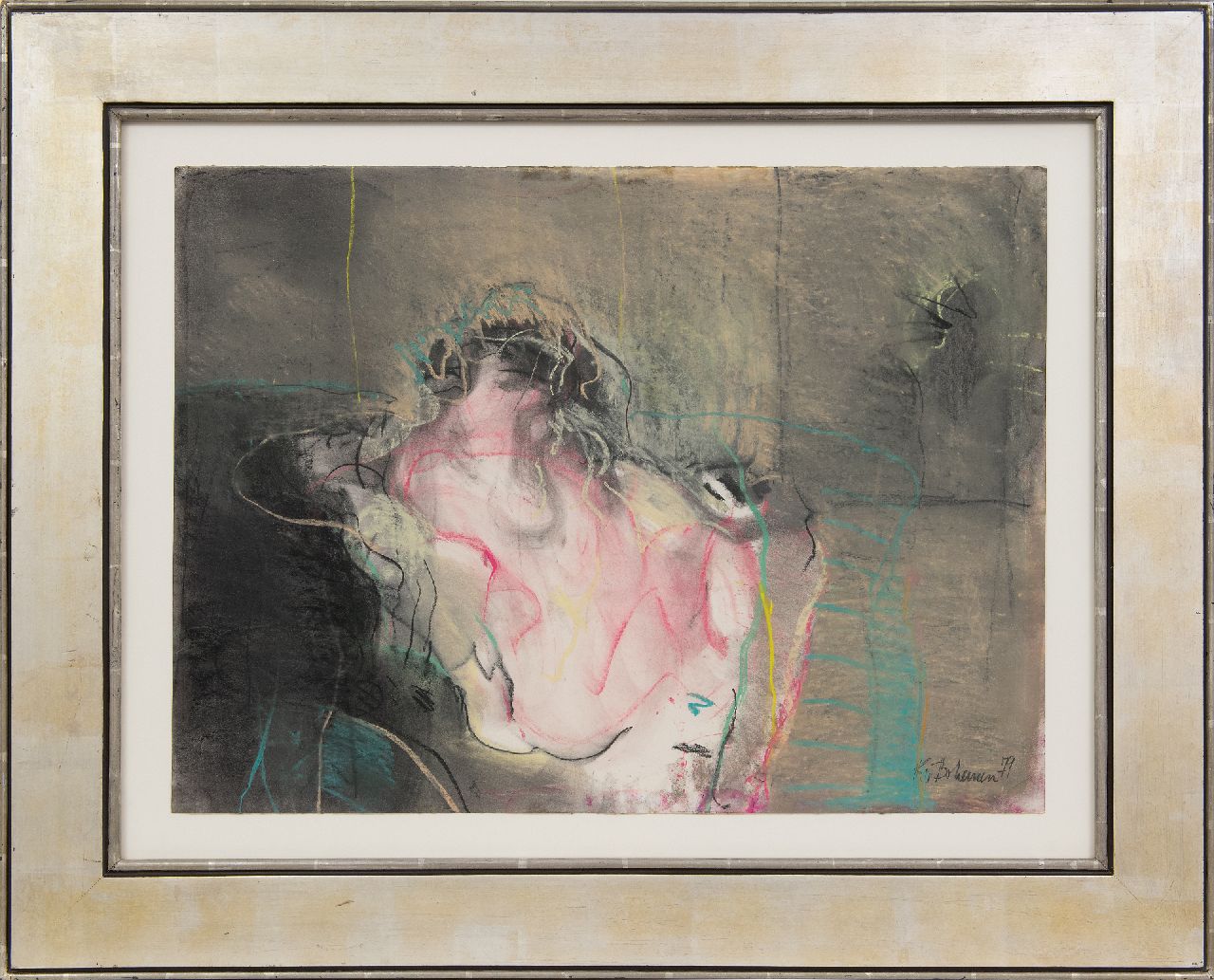Bohemen C.B. van | Cornelis Bernardus 'Kees' van Bohemen | Aquarellen en tekeningen te koop aangeboden | Zonder titel, pastel op papier 55,6 x 75,8 cm, gesigneerd rechtsonder en gedateerd '79