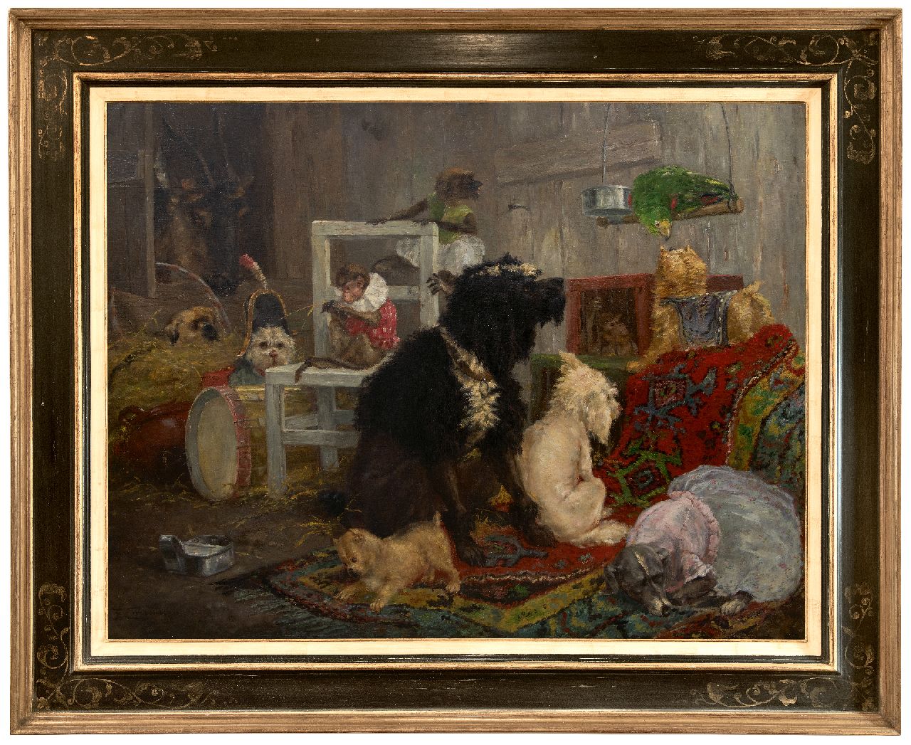 Carpentero F. | Fritz Carpentero | Schilderijen te koop aangeboden | Voor het optreden, olieverf op doek 100,5 x 130,0 cm, gesigneerd linksonder Carpentero F. | Fritz Carpentero | Schilderijen te koop aangeboden | Voor het optreden, olieverf op doek 100,5 x 130,0 cm, gesigneerd linksonder