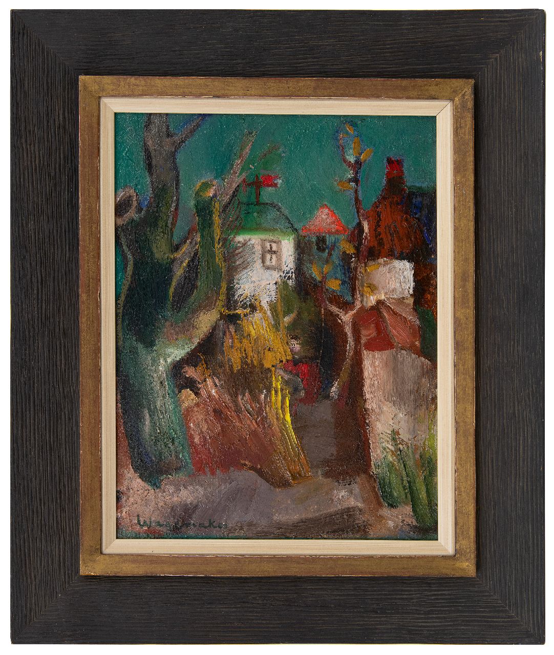 Wagemaker A.B.  | Adriaan Barend 'Jaap' Wagemaker | Schilderijen te koop aangeboden | Vijfhuizen, olieverf op doek 40,5 x 30,4 cm, gesigneerd linksonder en op spieraam en gedateerd op spieraam '38
