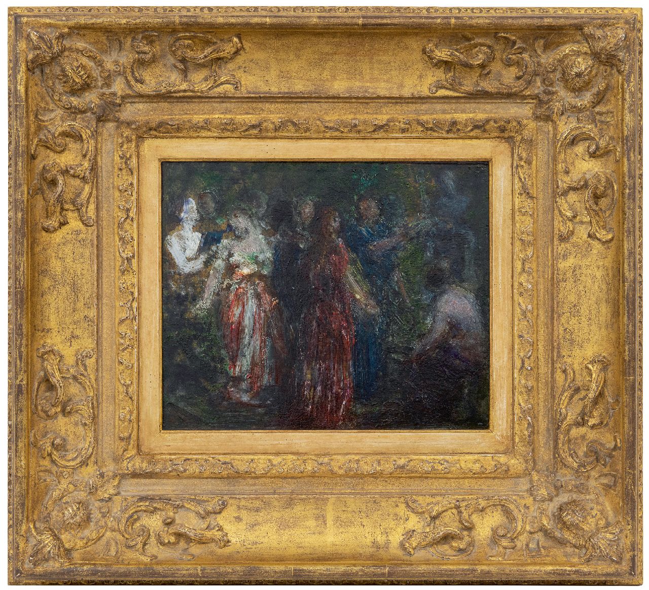 Fantin-Latour I.H.J.T. | Ignace 'Henri' Jean Théodore Fantin-Latour, Hommage à Robert Schumann, olieverf op papier op doek 24,0 x 29,0 cm, gesigneerd linksonder en te dateren 1875 Fantin-Latour I.H.J.T. | Ignace 'Henri' Jean Théodore Fantin-Latour, Hommage à Robert Schumann, olieverf op papier op doek 24,0 x 29,0 cm, gesigneerd linksonder en te dateren 1875