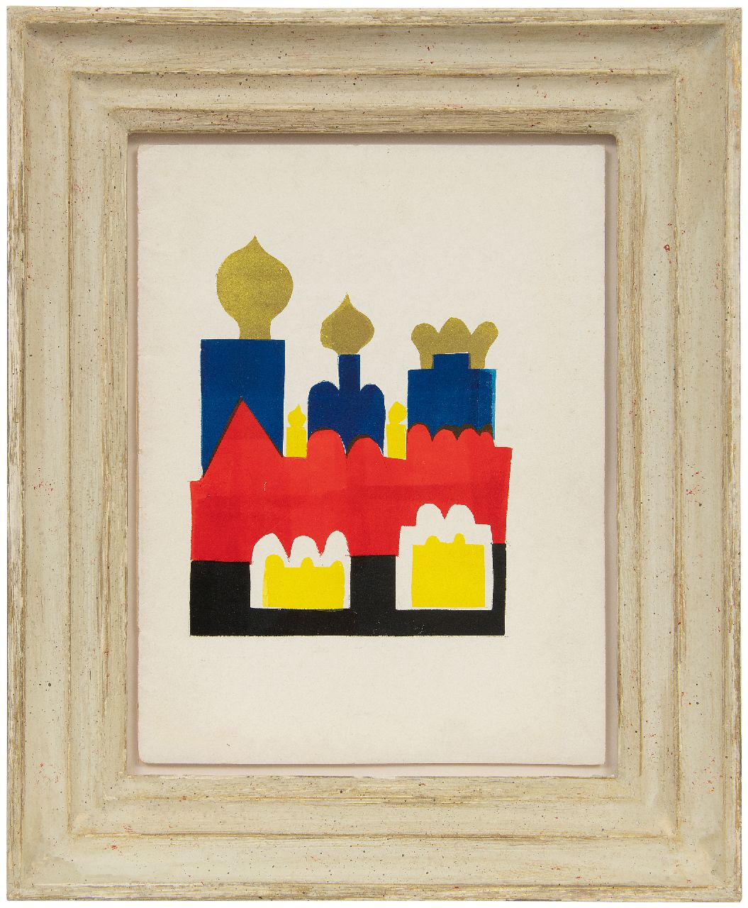 Werkman H.N.  | Hendrik Nicolaas Werkman |  te koop aangeboden | De Blauwe Schuit: Een moscovitische legende, sjabloondruk op papier 29,1 x 21,9 cm, gedateerd augustus 1941