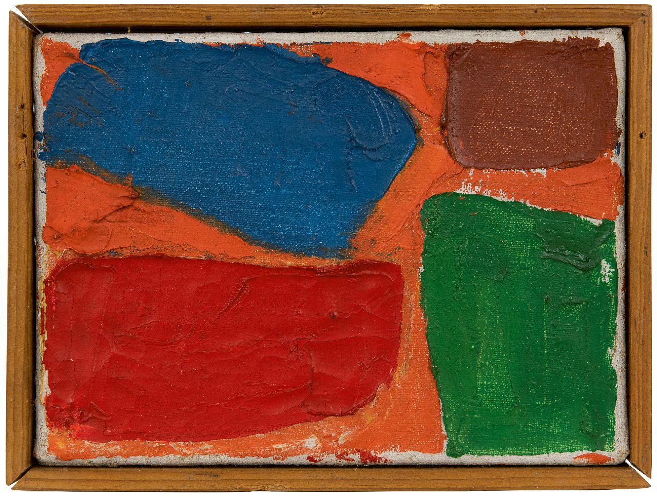 Gilbert S. | Stephen Gilbert | Schilderijen te koop aangeboden | Compositie, olieverf op doek 16,3 x 22,5 cm, te dateren ca. 1951 Gilbert S. | Stephen Gilbert | Schilderijen te koop aangeboden | Compositie, olieverf op doek 16,3 x 22,5 cm, te dateren ca. 1951