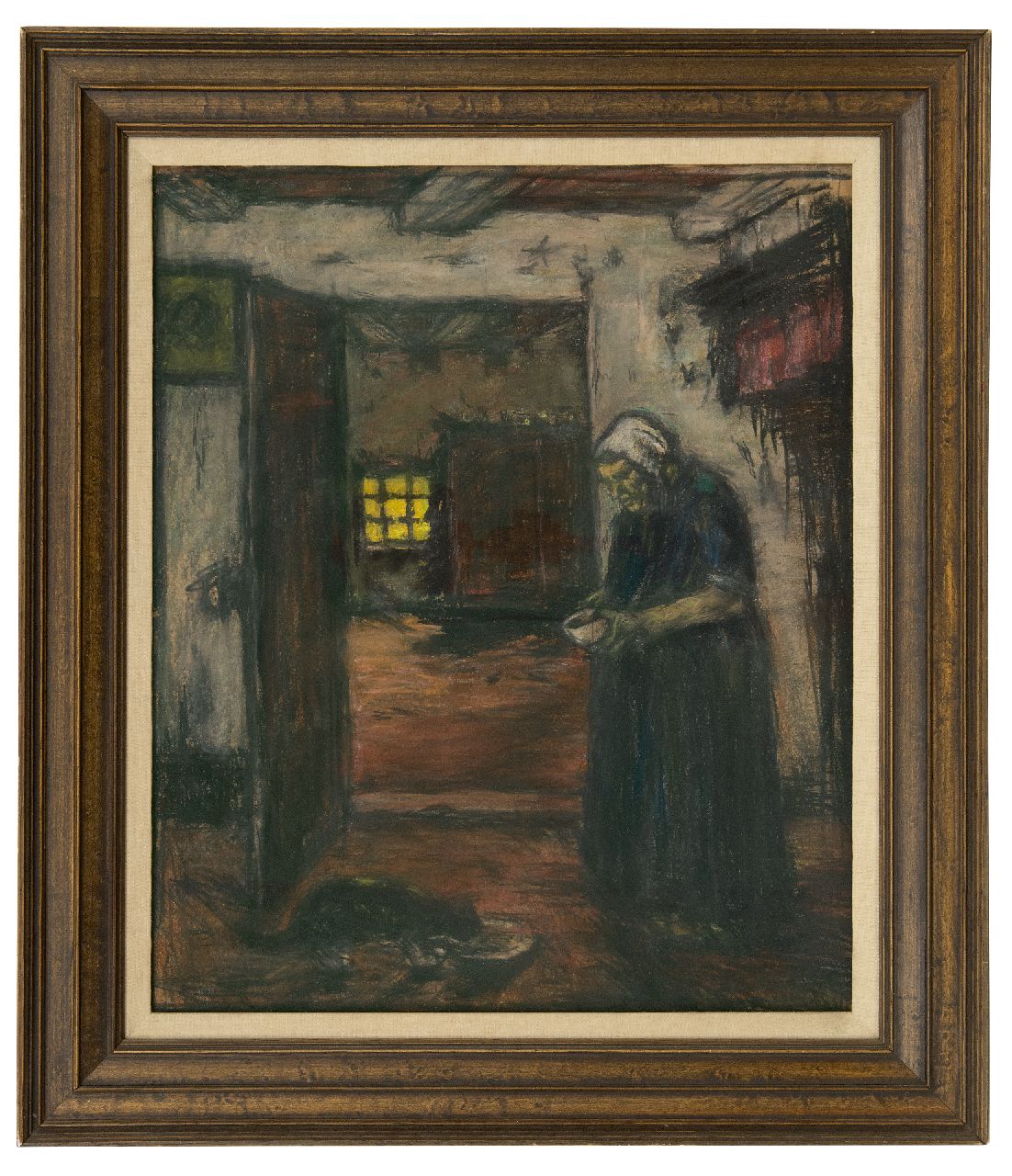 Robertson S.  | Susanne 'Suze' Robertson, Melk voor de poes, pastel op papier 55,4 x 45,4 cm, gesigneerd rechtsonder