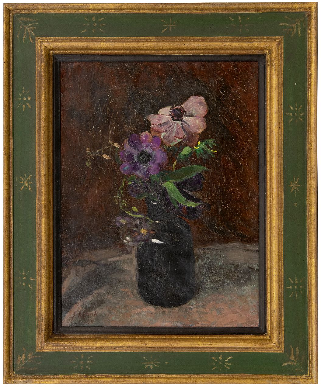 Altink J. | Jan Altink, Anemonen, olieverf op doek 40,7 x 30,4 cm, gesigneerd linksonder en gedateerd '40 Altink J. | Jan Altink, Anemonen, olieverf op doek 40,7 x 30,4 cm, gesigneerd linksonder en gedateerd '40
