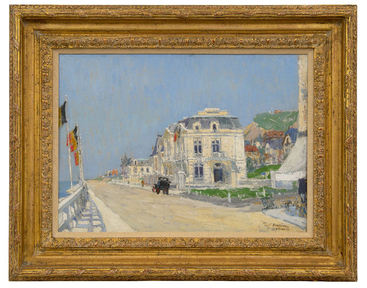 Mathieu P.  | Paul Mathieu, Boulevard van Sainte-Adresse, Frankrijk, olieverf op paneel 39,7 x 55,0 cm, gesigneerd rechtsonder en gedateerd '16