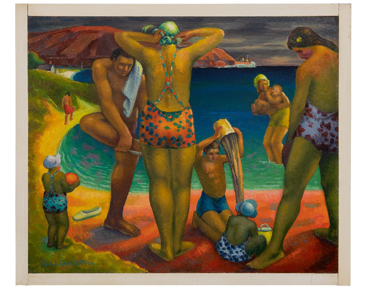 Constantine G.L. | George Constantine | Schilderijen te koop aangeboden | Strandvermaak, olieverf op board 50,1 x 60,3 cm, gesigneerd linksonder Constantine G.L. | George Constantine | Schilderijen te koop aangeboden | Strandvermaak, olieverf op board 50,1 x 60,3 cm, gesigneerd linksonder