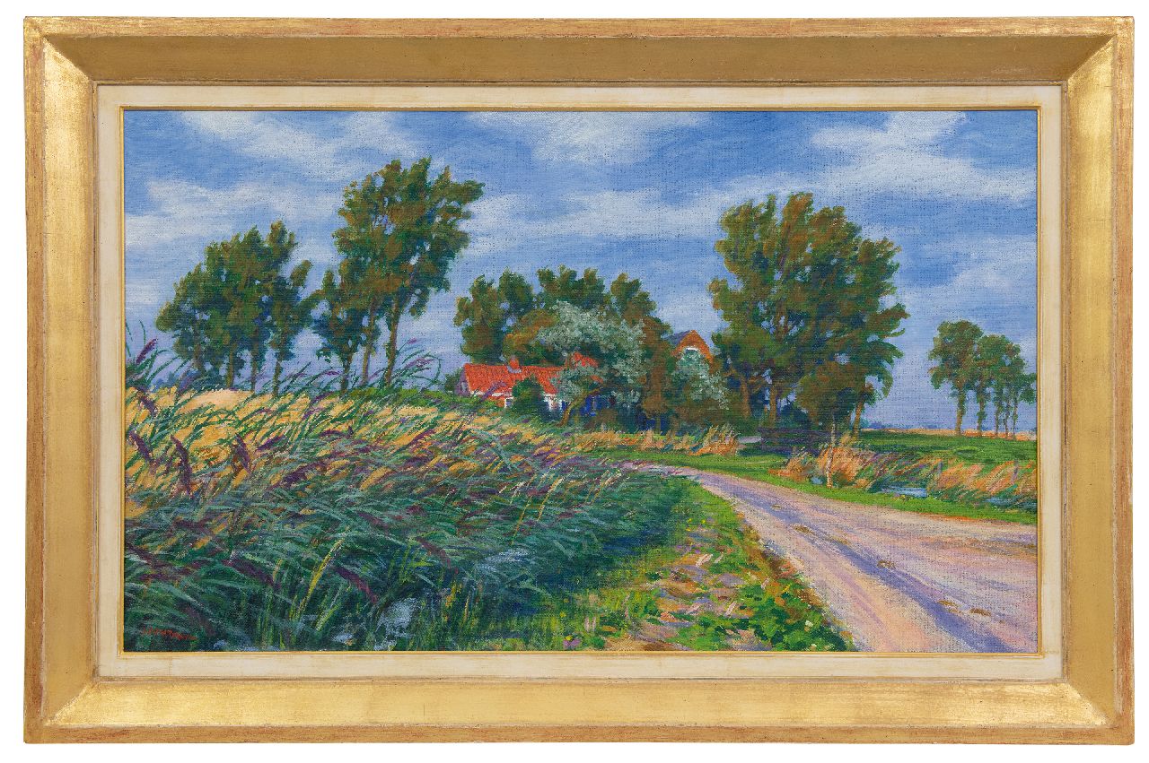 Dijkstra J.  | Johannes 'Johan' Dijkstra | Schilderijen te koop aangeboden | Bocht bij Maarhuizen, olieverf op doek 60,3 x 100,3 cm, gesigneerd linksonder