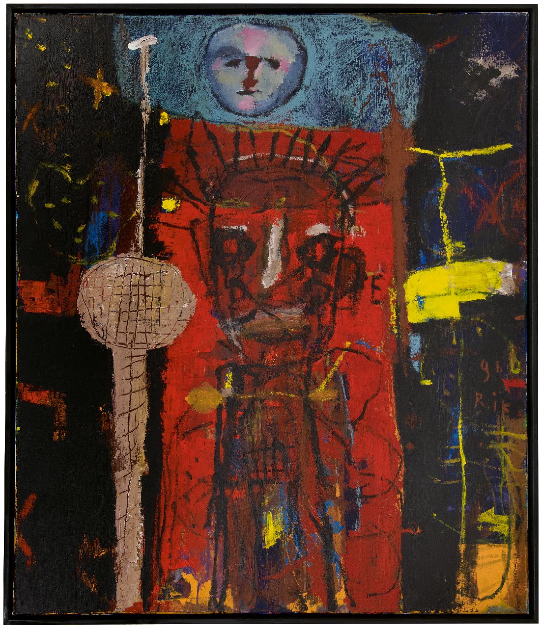 Iersel R. van | Rik van Iersel | Schilderijen te koop aangeboden | Zonder titel, olieverf op doek 99,8 x 85,2 cm, gesigneerd rechts van het midden en gedateerd '91, zonder lijst Iersel R. van | Rik van Iersel | Schilderijen te koop aangeboden | Zonder titel, olieverf op doek 99,8 x 85,2 cm, gesigneerd rechts van het midden en gedateerd '91, zonder lijst