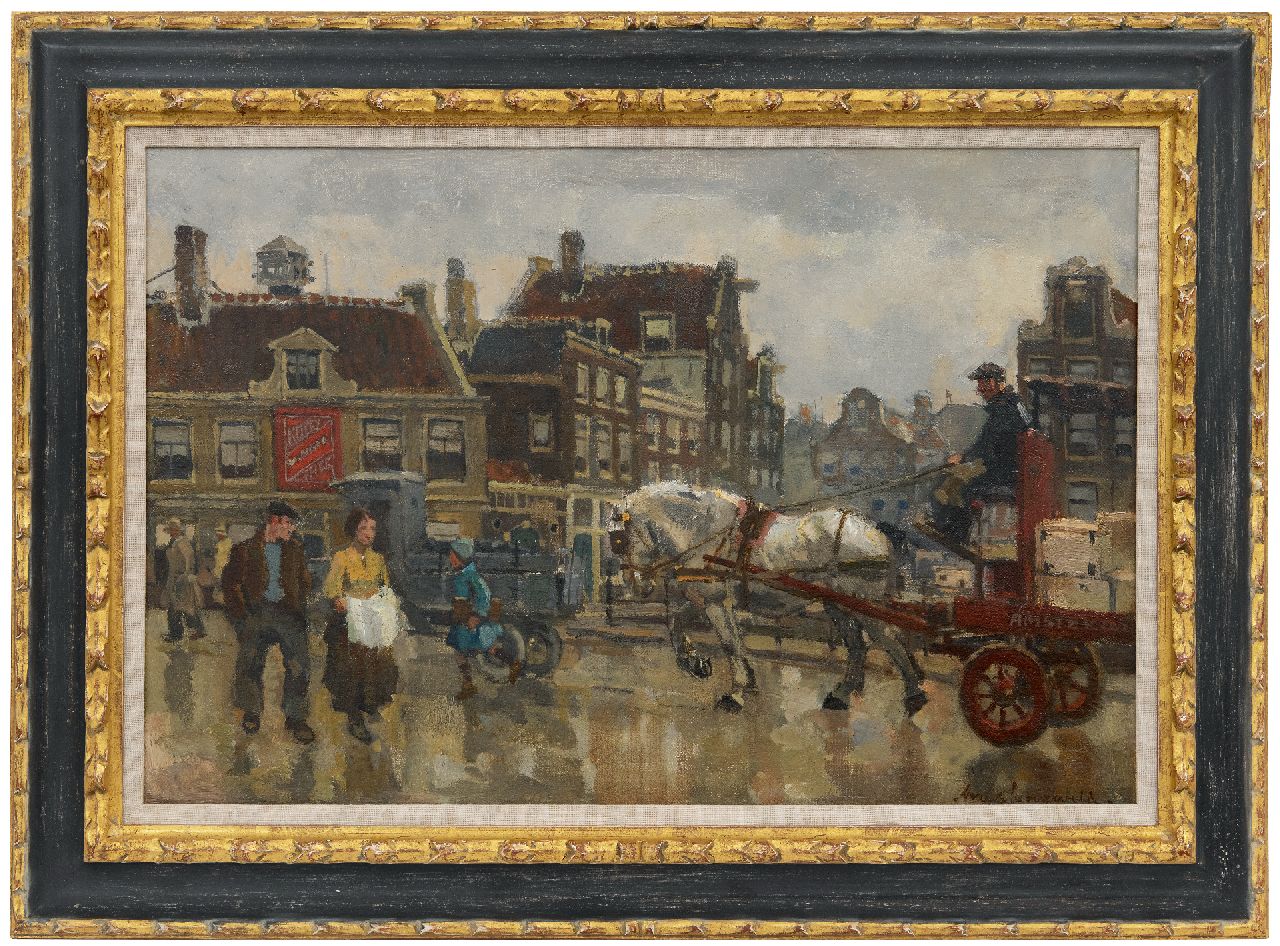 Langeveld F.A. | Franciscus Arnoldus 'Frans' Langeveld | Schilderijen te koop aangeboden | Brug in Amsterdam, olieverf op doek 40,5 x 61,0 cm, gesigneerd rechtsonder Langeveld F.A. | Franciscus Arnoldus 'Frans' Langeveld | Schilderijen te koop aangeboden | Brug in Amsterdam, olieverf op doek 40,5 x 61,0 cm, gesigneerd rechtsonder