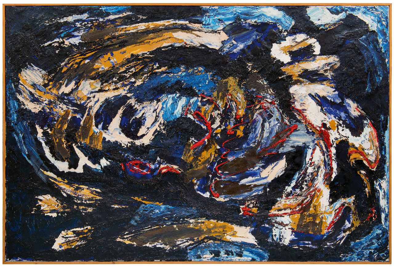 Hunziker F.  | Frieda Hunziker, Donkere Golf, olieverf op doek 100,2 x 150,3 cm, te dateren 1963