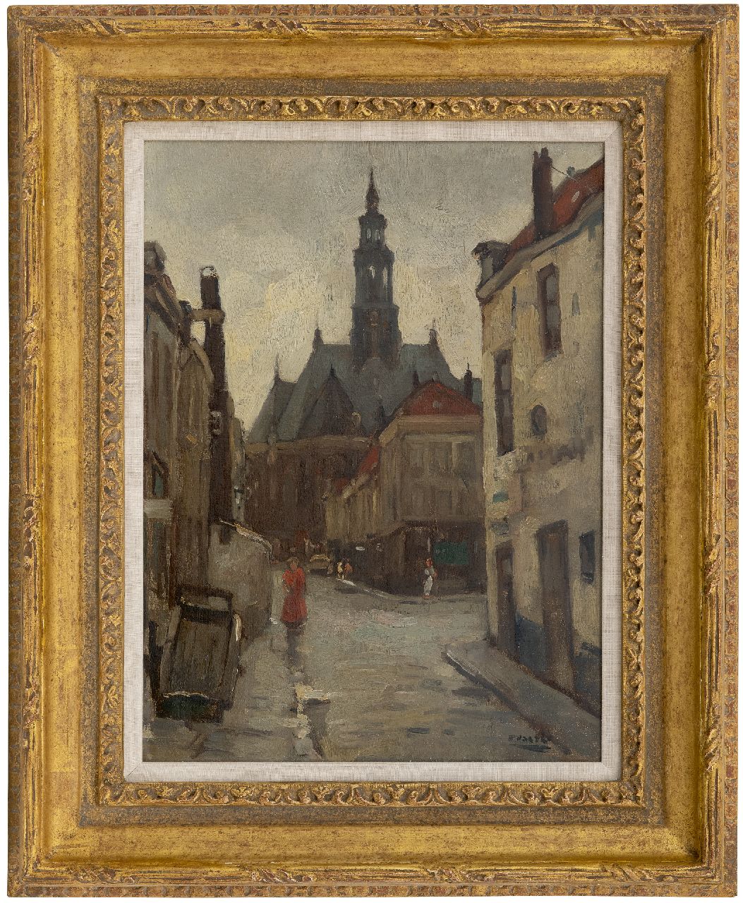 Noltee B.C. | Bernardus Cornelis 'Cor' Noltee | Schilderijen te koop aangeboden | Stadsgezicht in Den Haag met de Nieuwe Kerk, olieverf op doek 40,0 x 30,3 cm, gesigneerd rechtsonder Noltee B.C. | Bernardus Cornelis 'Cor' Noltee | Schilderijen te koop aangeboden | Stadsgezicht in Den Haag met de Nieuwe Kerk, olieverf op doek 40,0 x 30,3 cm, gesigneerd rechtsonder