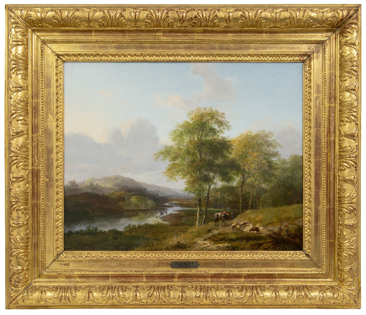Koekkoek B.C.  | Barend Cornelis Koekkoek, ‘Het Meertje’ nabij Beek bij Nijmegen, olieverf op doek 46,5 x 58,5 cm, gesigneerd rechtsonder en te dateren te dateren 1825-1826