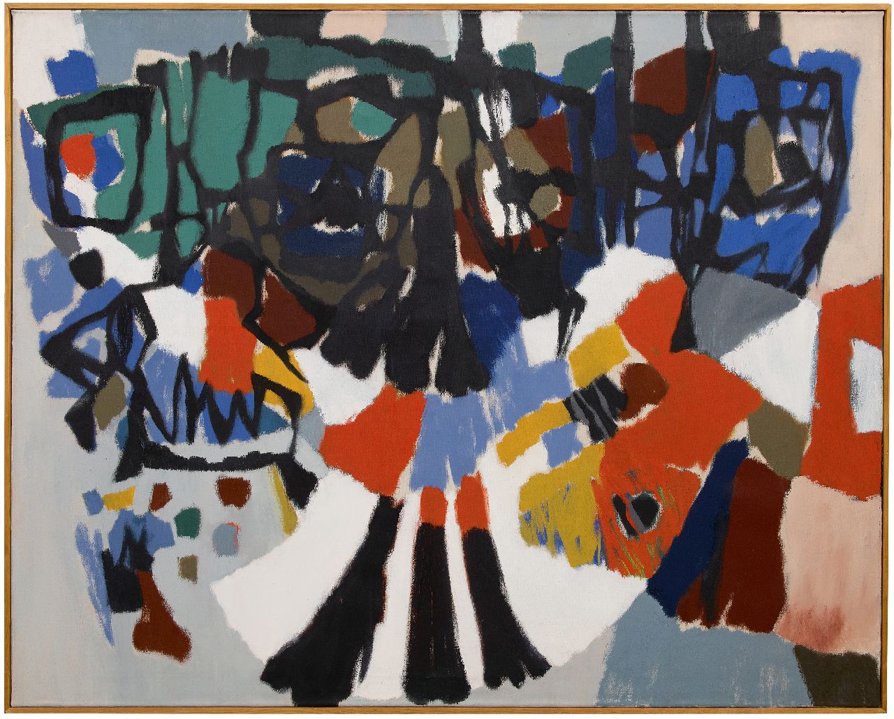 Hunziker F.  | Frieda Hunziker, Dieren III, olieverf op doek 99,8 x 124,4 cm, gesigneerd op spieraam en te dateren 1955