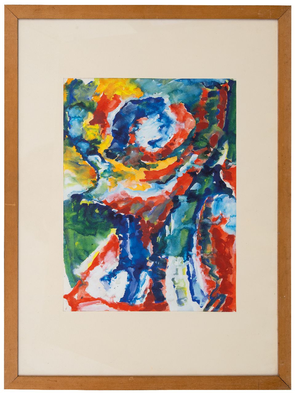 Hunziker F. | Frieda Hunziker, Compositie I, gouache op papier 51,3 x 38,8 cm, te dateren ca. 1965 Hunziker F. | Frieda Hunziker, Compositie I, gouache op papier 51,3 x 38,8 cm, te dateren ca. 1965