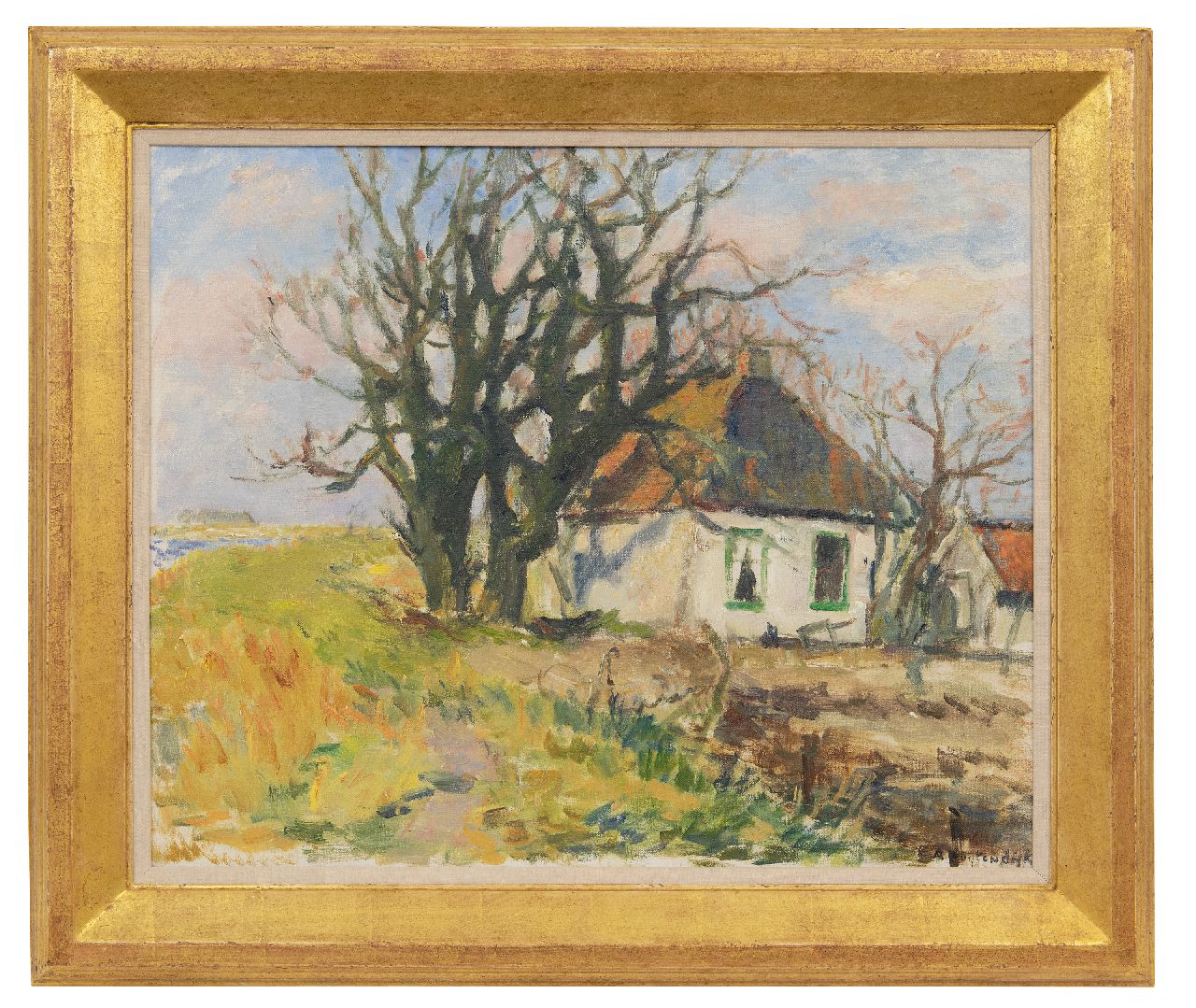 Buytendijk A.F.J. | Antonie Frederik Jacobus 'Anton' Buytendijk, Blauwbörgje, olieverf op doek 52,5 x 64,0 cm, gesigneerd rechtsonder Buytendijk A.F.J. | Antonie Frederik Jacobus 'Anton' Buytendijk, Blauwbörgje, olieverf op doek 52,5 x 64,0 cm, gesigneerd rechtsonder