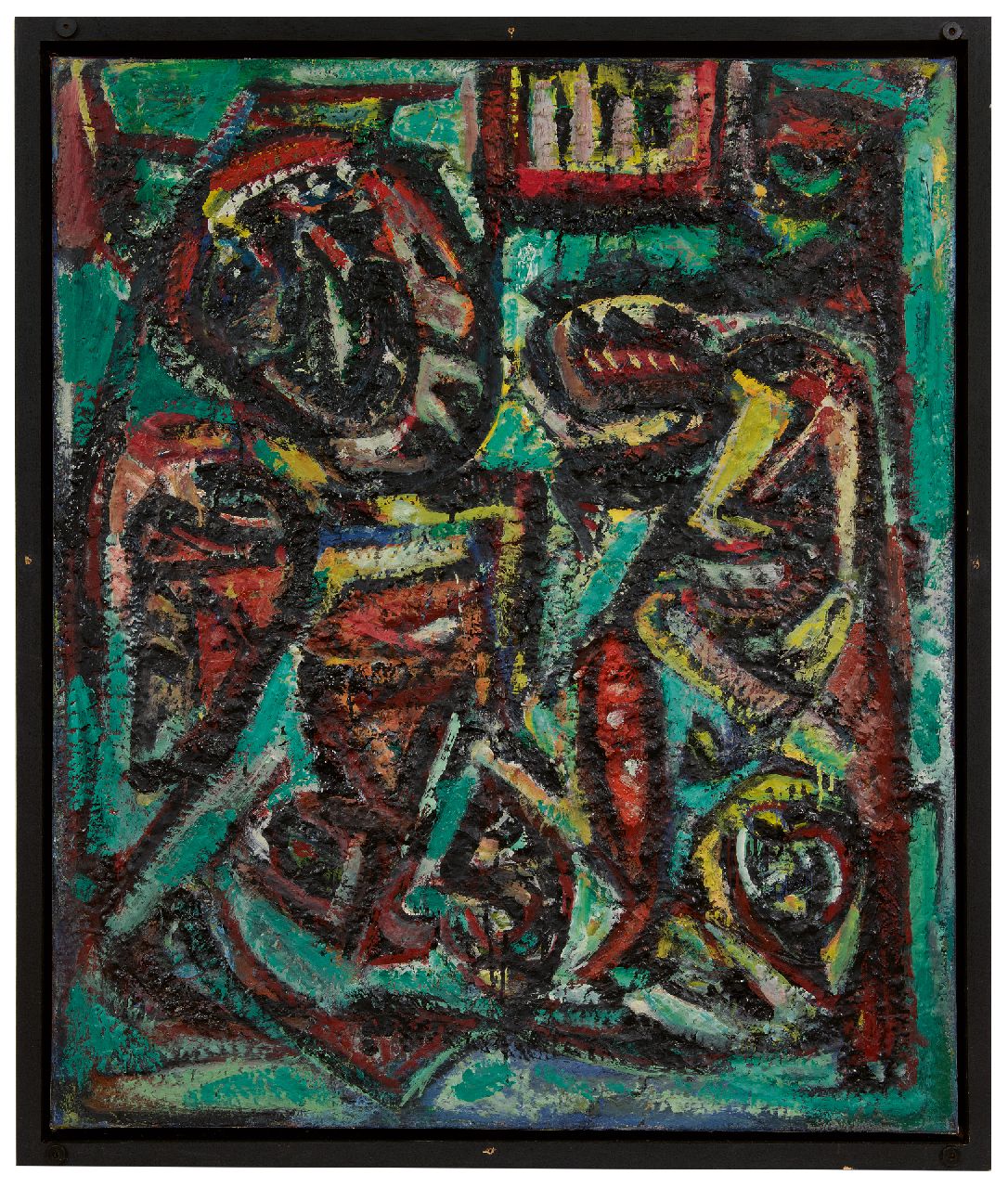 Wolvecamp Th.W. | 'Theo' Wilhelm Wolvecamp | Schilderijen te koop aangeboden | Zonder titel, olieverf op doek 89,6 x 75,3 cm, gesigneerd verso en te dateren na 1980 Wolvecamp Th.W. | 'Theo' Wilhelm Wolvecamp | Schilderijen te koop aangeboden | Zonder titel, olieverf op doek 89,6 x 75,3 cm, gesigneerd verso en te dateren na 1980