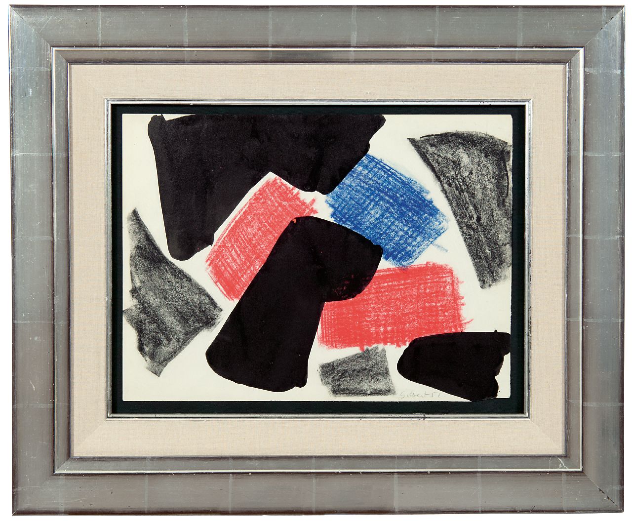 Gilbert S. | Stephen Gilbert | Aquarellen en tekeningen te koop aangeboden | Untitled, inkt, waskrijt en zwart krijt op papier 27,8 x 38,0 cm, gesigneerd rechtsonder en gedateerd '51 Gilbert S. | Stephen Gilbert | Aquarellen en tekeningen te koop aangeboden | Untitled, inkt, waskrijt en zwart krijt op papier 27,8 x 38,0 cm, gesigneerd rechtsonder en gedateerd '51