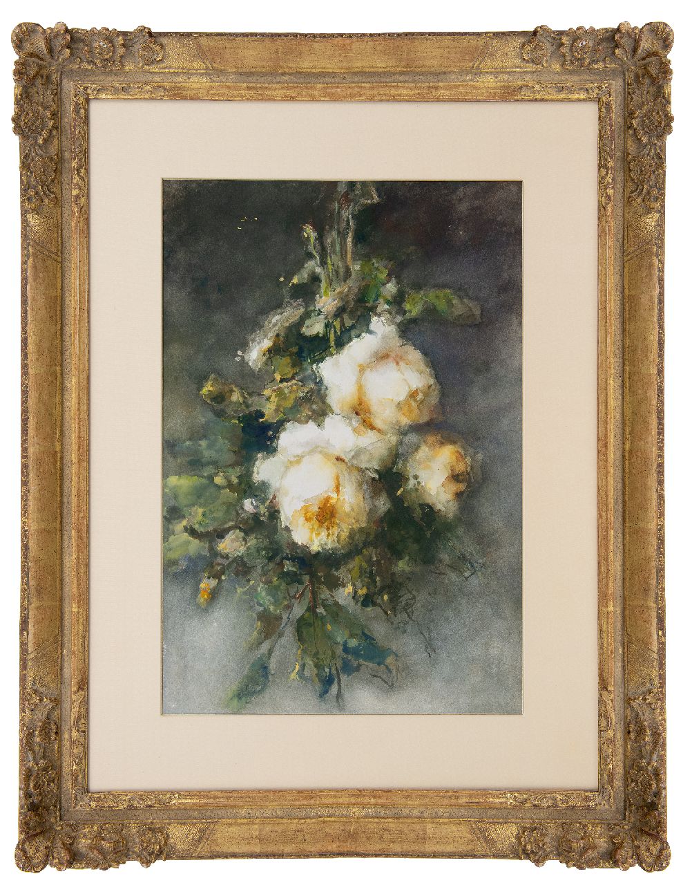 Roosenboom M.C.J.W.H. | 'Margaretha' Cornelia Johanna Wilhelmina Henriëtta Roosenboom, Zeeuwse rozen, aquarel op papier 53,5 x 36,0 cm Roosenboom M.C.J.W.H. | 'Margaretha' Cornelia Johanna Wilhelmina Henriëtta Roosenboom, Zeeuwse rozen, aquarel op papier 53,5 x 36,0 cm